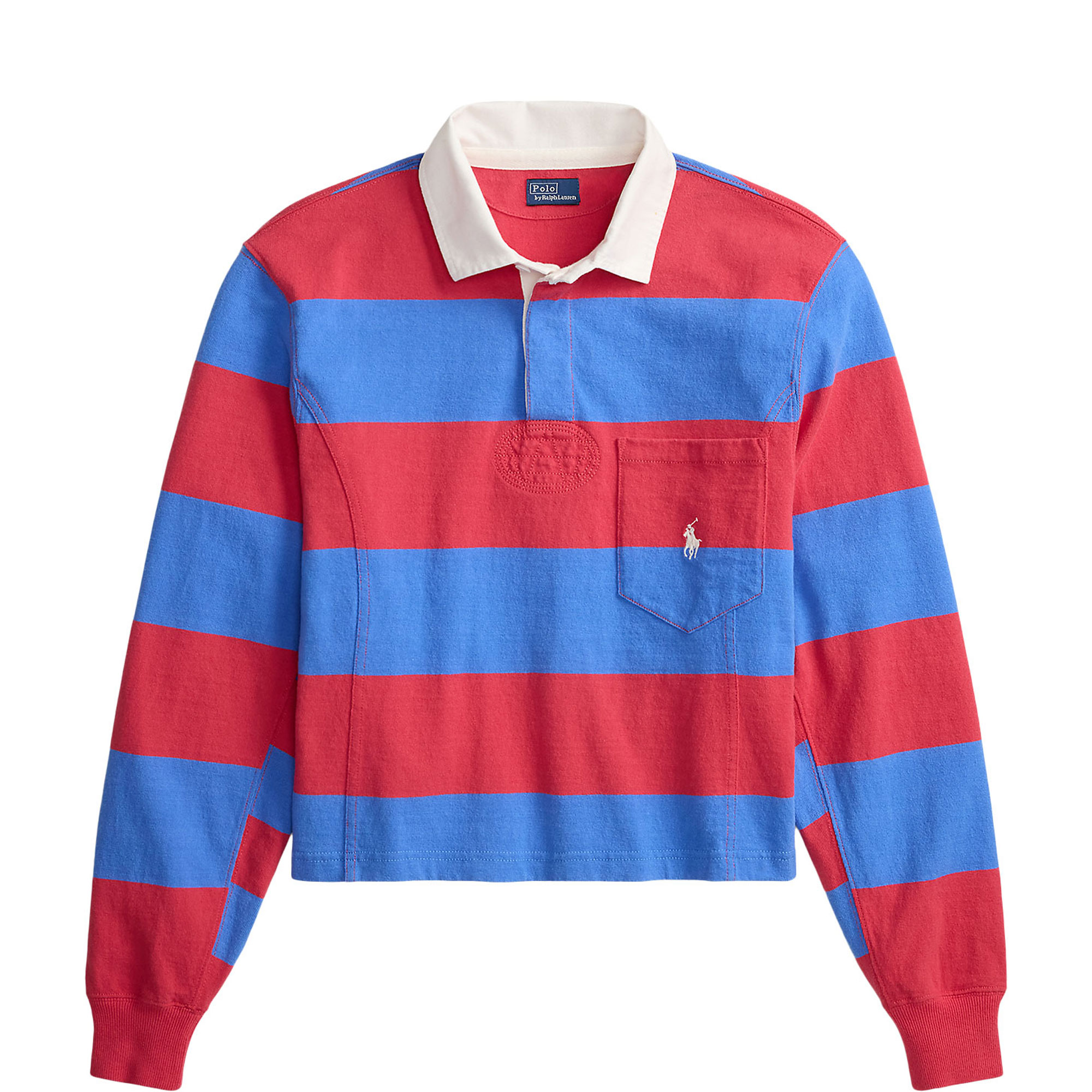 Polo Player Logo Striped Rugby Shirt