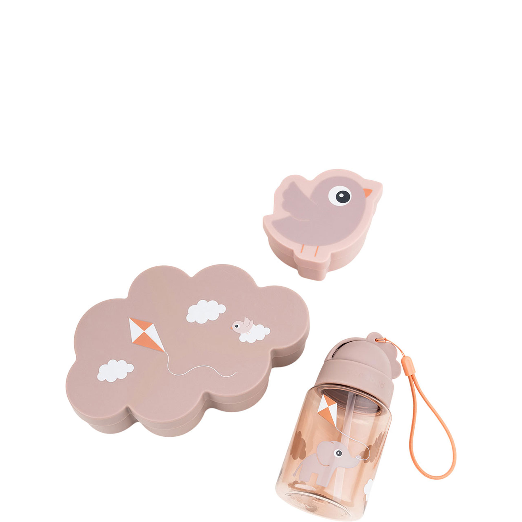 Playground Lunch & Snack Box With Straw