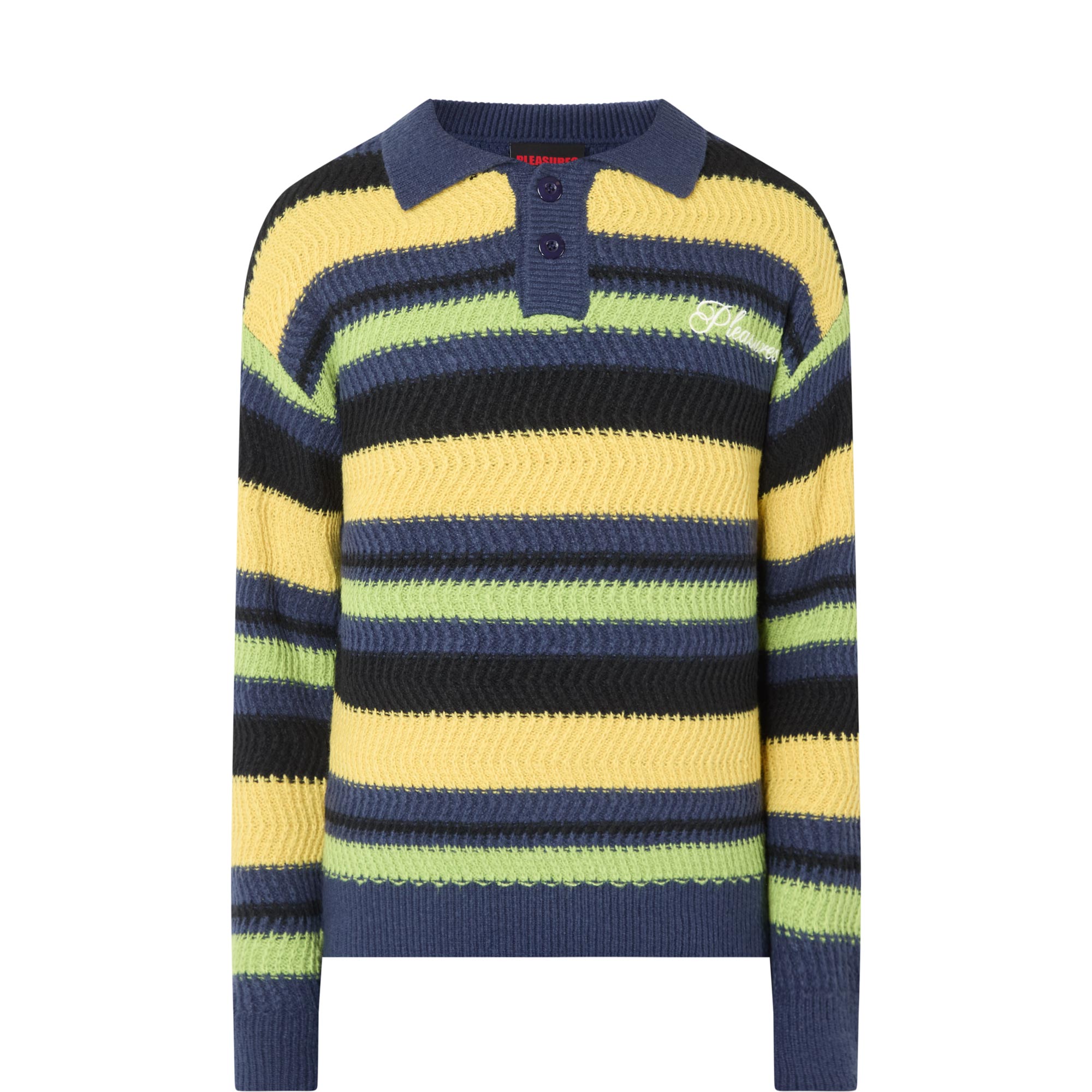 Cooper Striped Knitted Polo Shirt