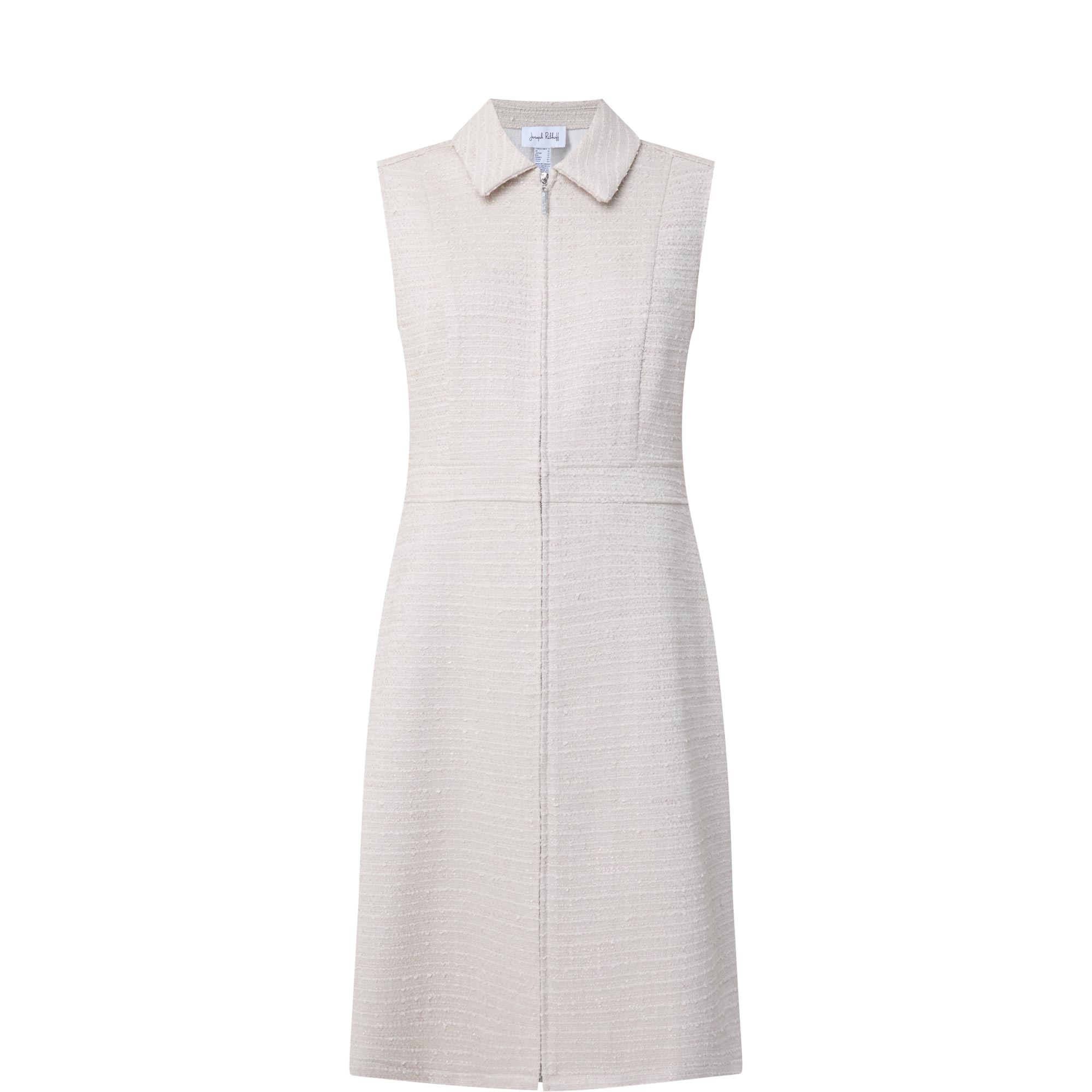 Textured Zip Mini Shirt Dress