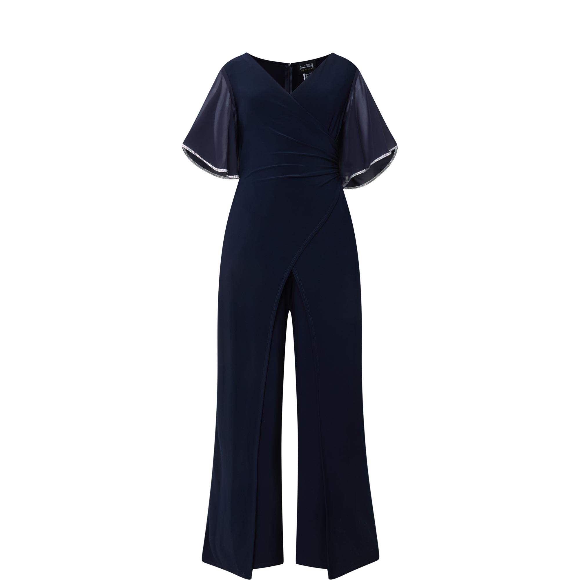 Rhinestone Trim Jumpsuit