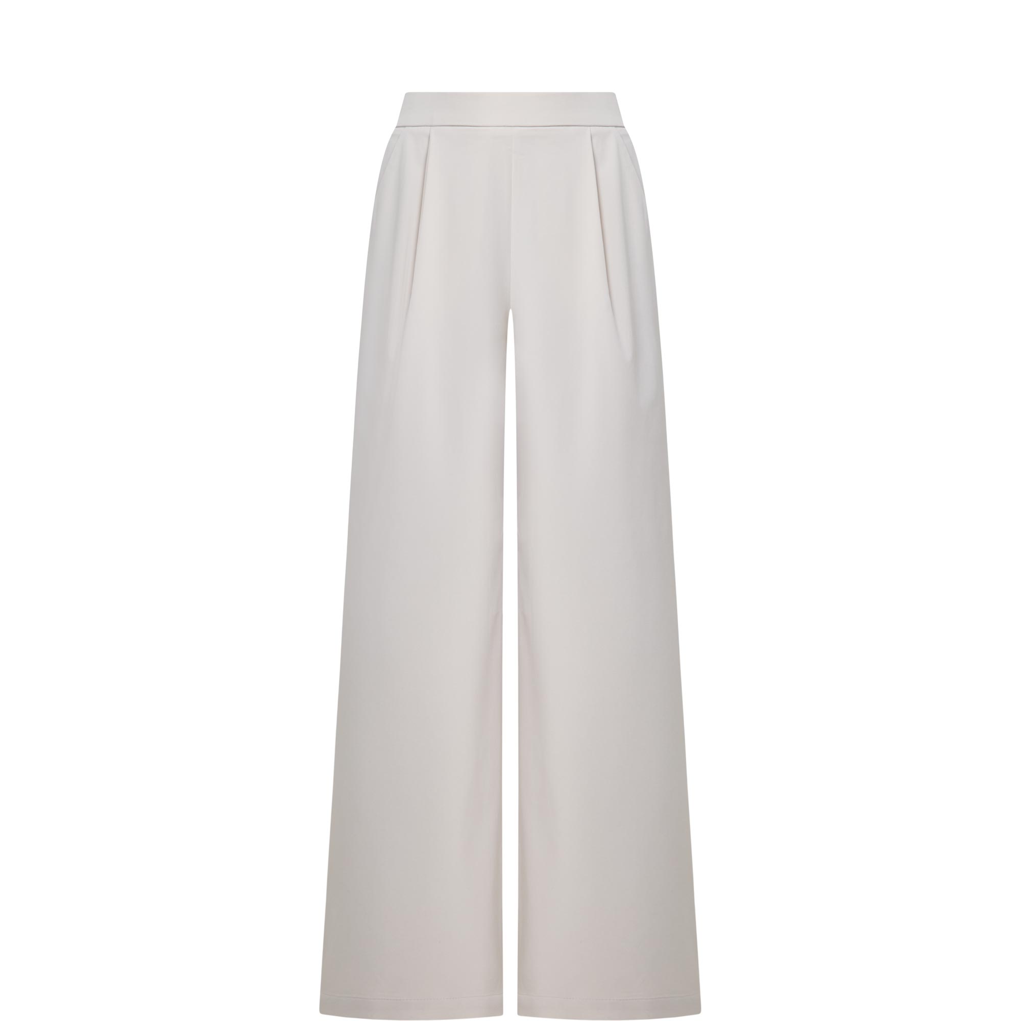 Pleated Wide-Leg Trousers