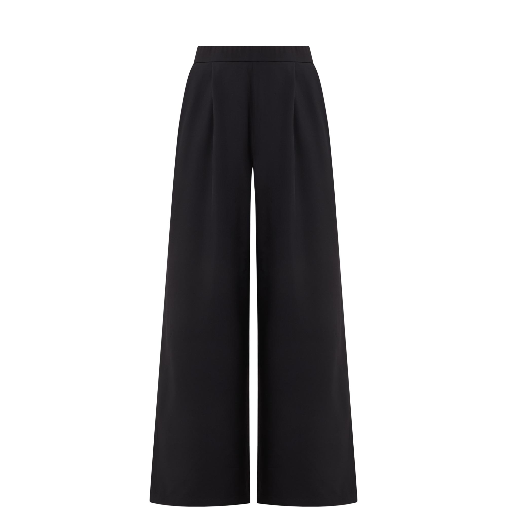 Pleated Wide-Leg Trousers