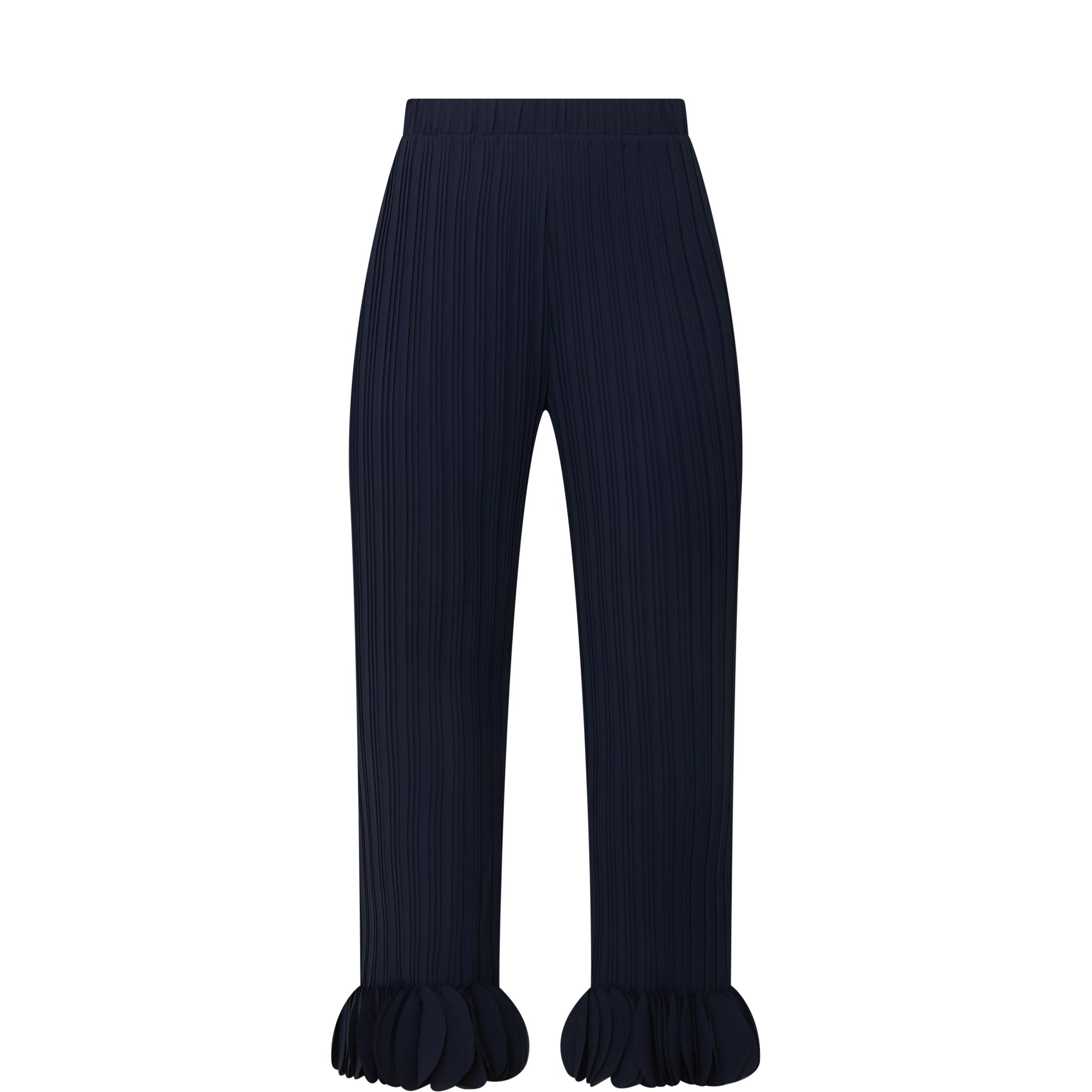 Pleated Ruffle Trousers