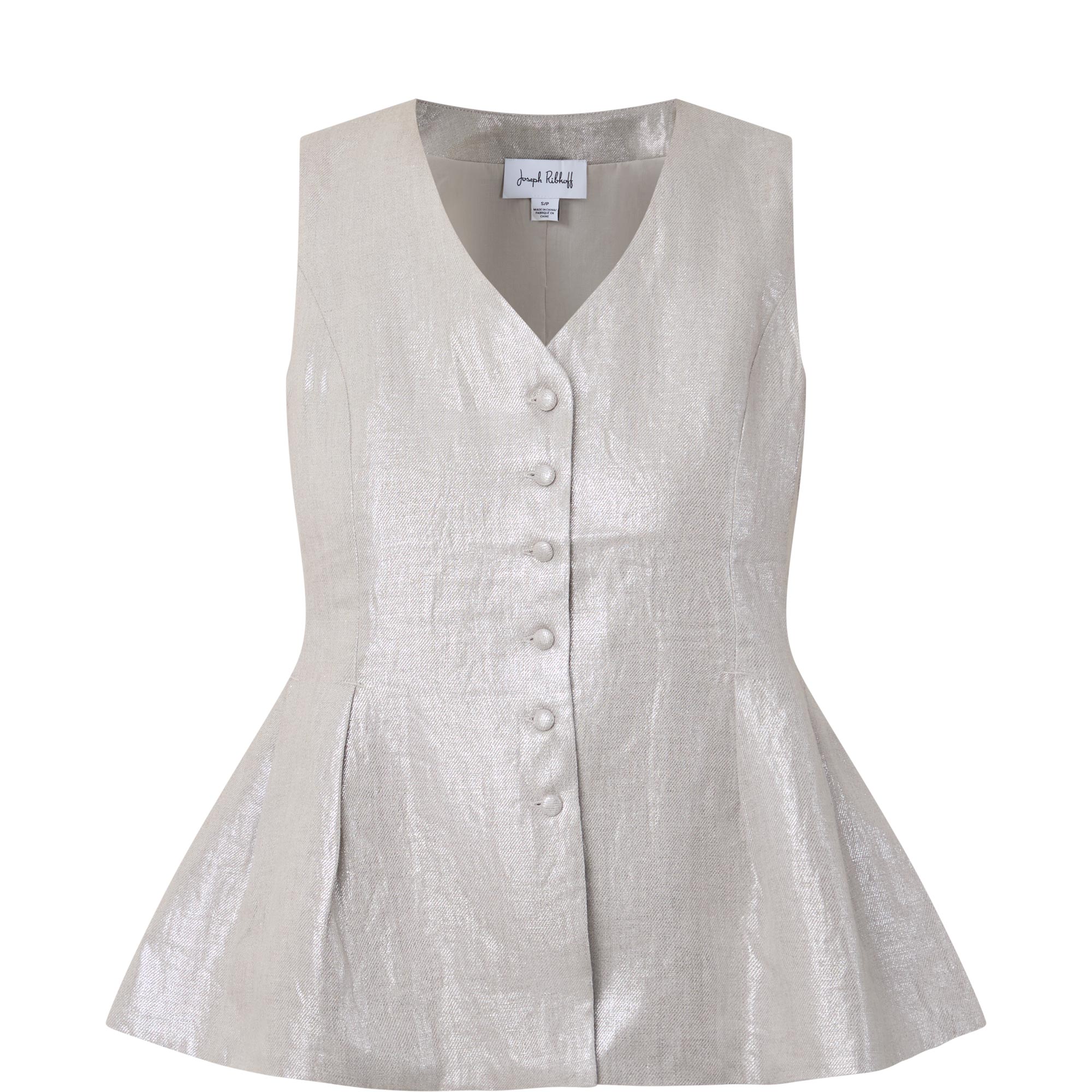 Foiled Linen Waistcoat