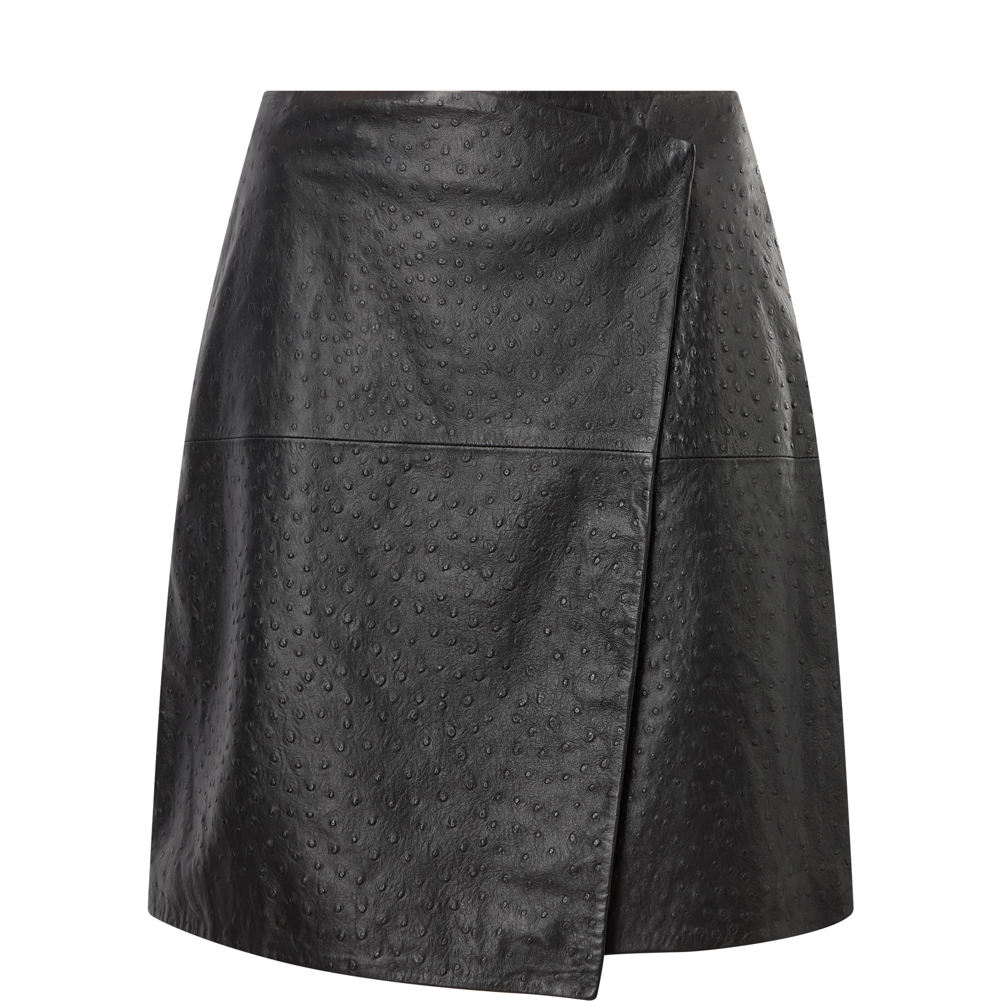 Gora Wrap Leather Skirt