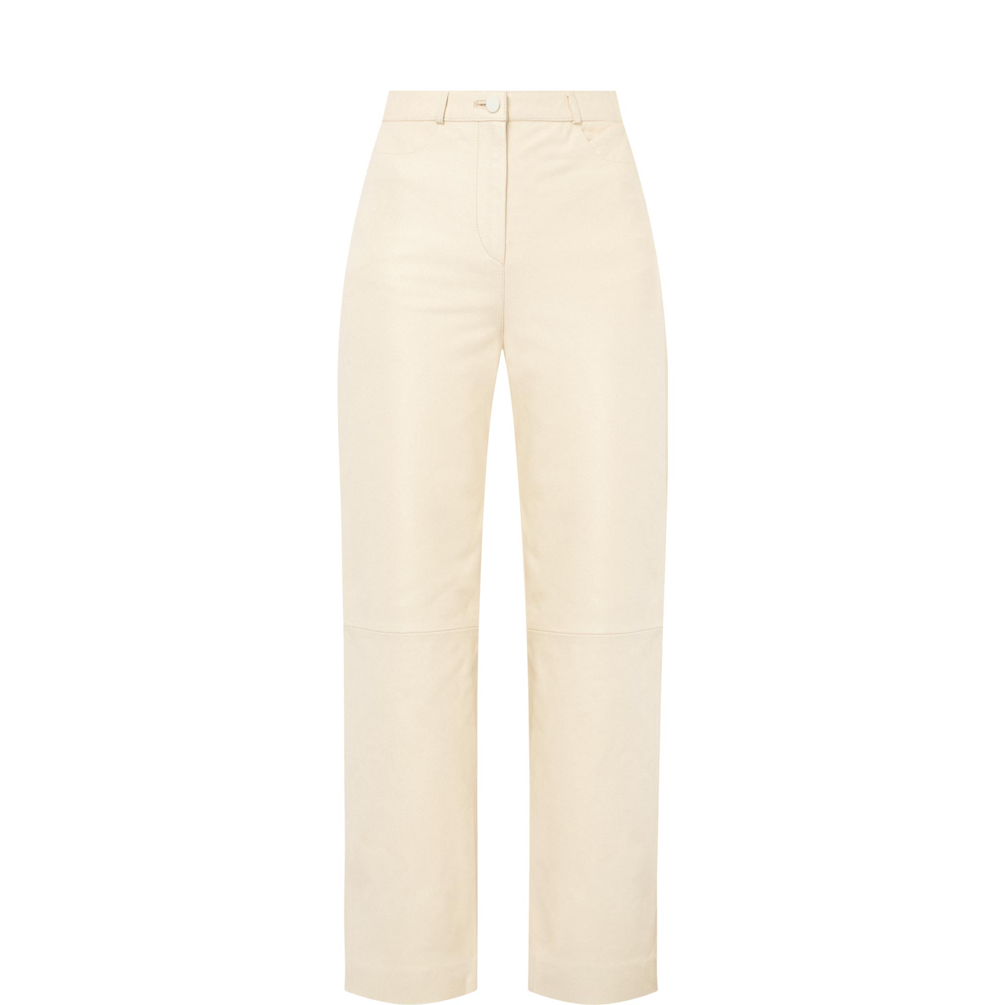 Cobe Mid-Rise Leather Trousers