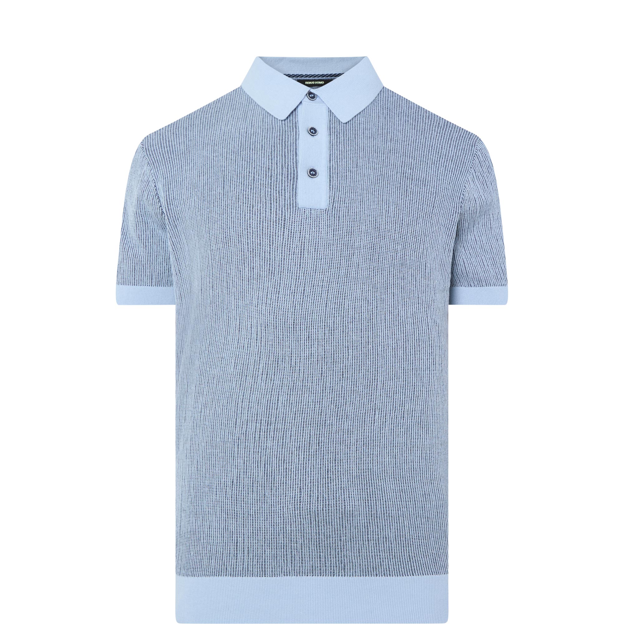 Knit Striped Polo Shirt