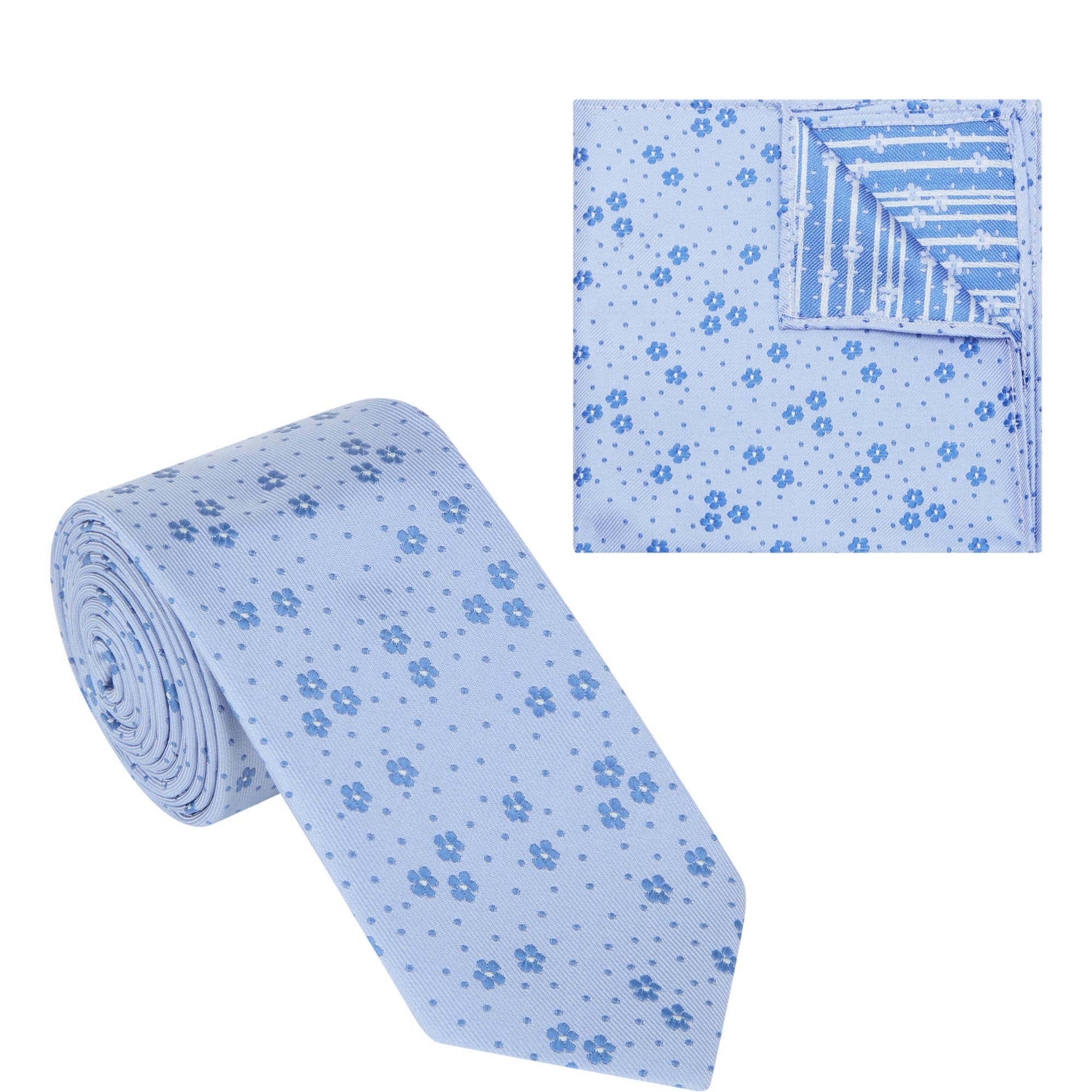 Floral Pocket Square & Tie