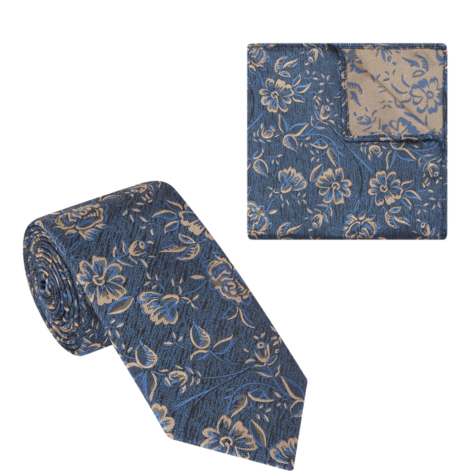 Floral Pocket Square & Tie