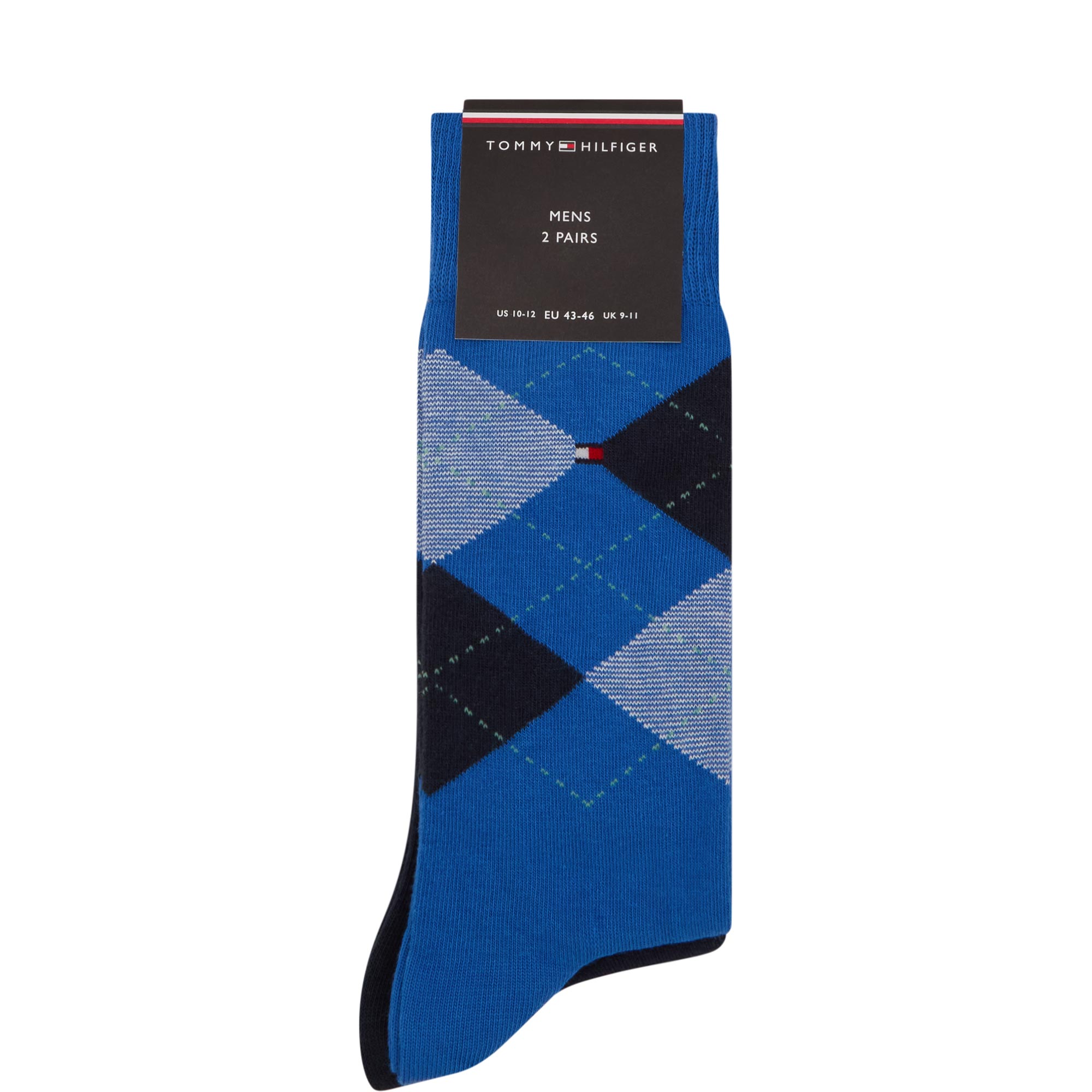 Two-Pack Check Argyle Flag Logo Socks