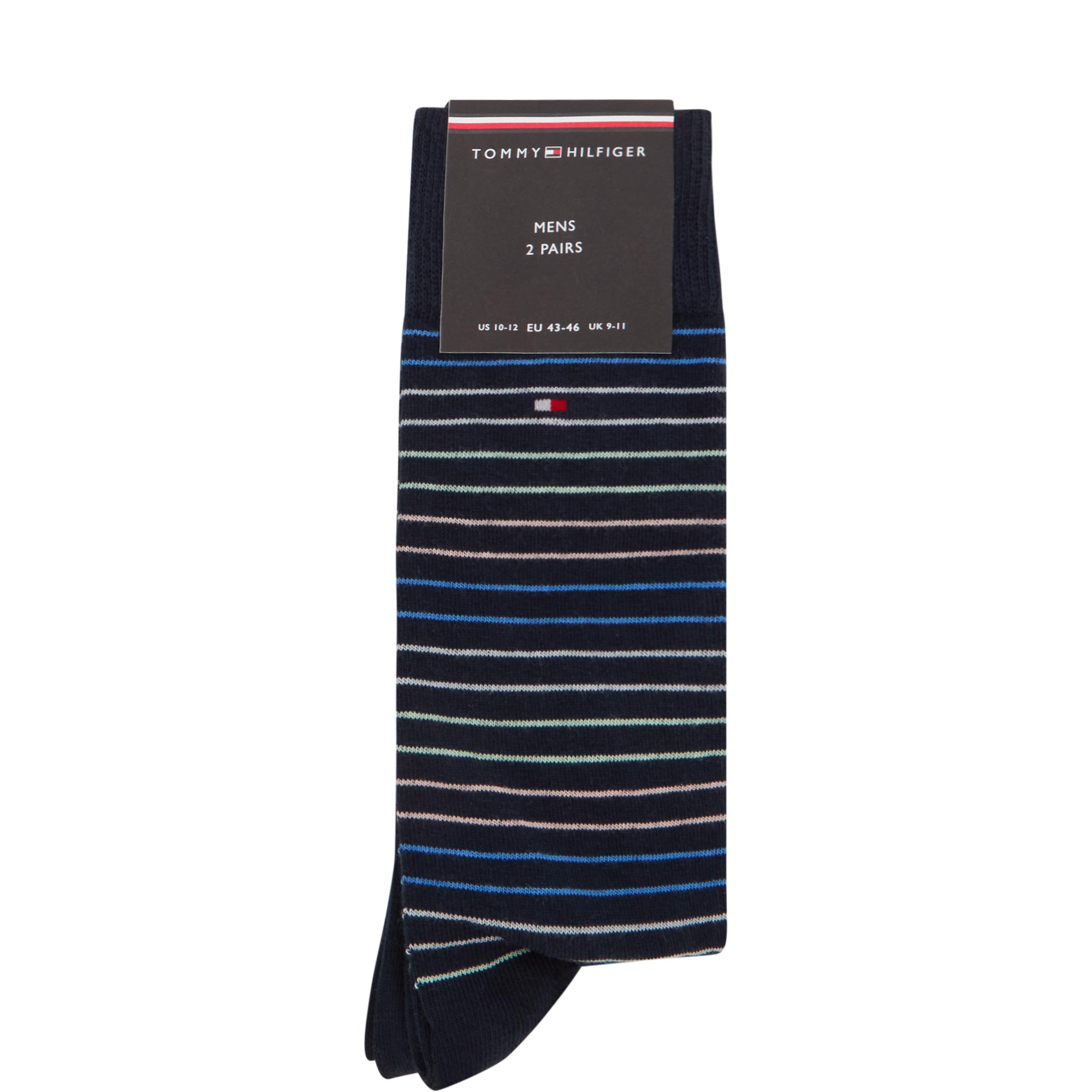 Two-Pack Small Stripe Flag Logo Socks