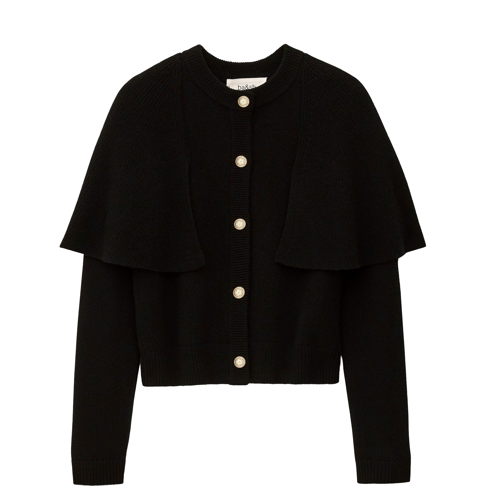 Pegg Cropped Knitted Cardigan