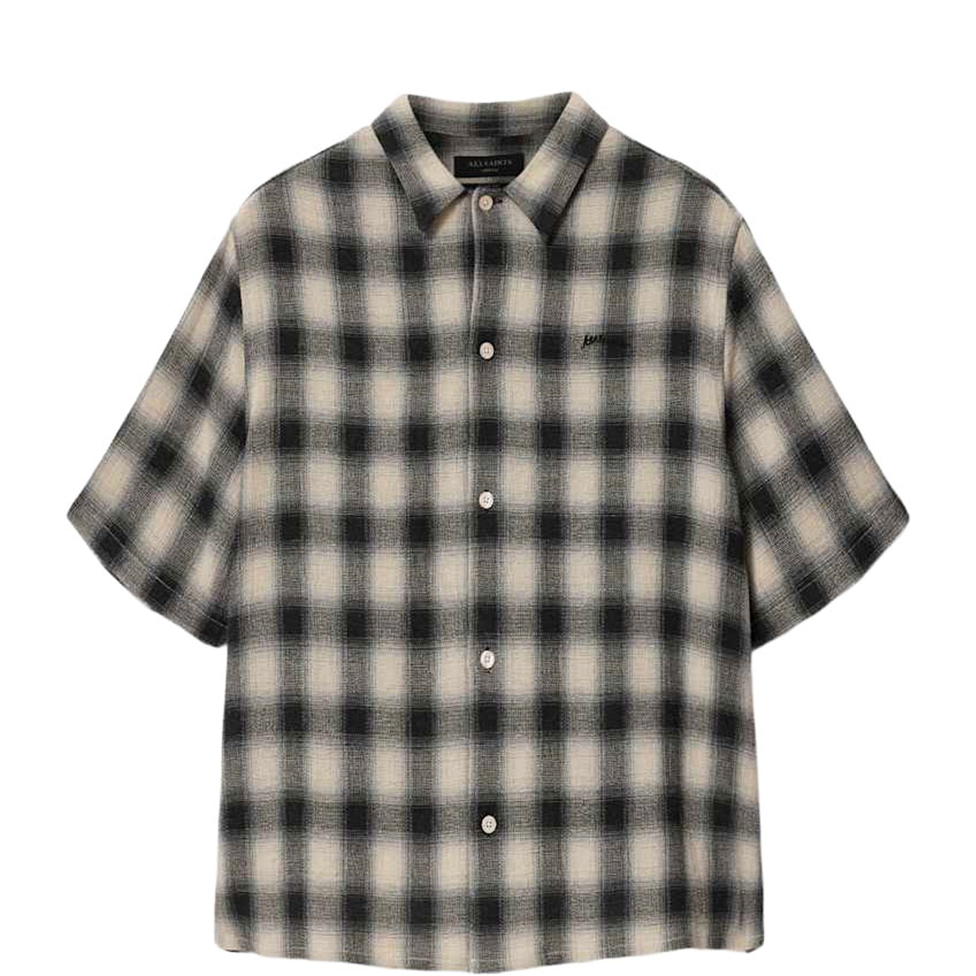 Shadow Logo Check Print Shirt