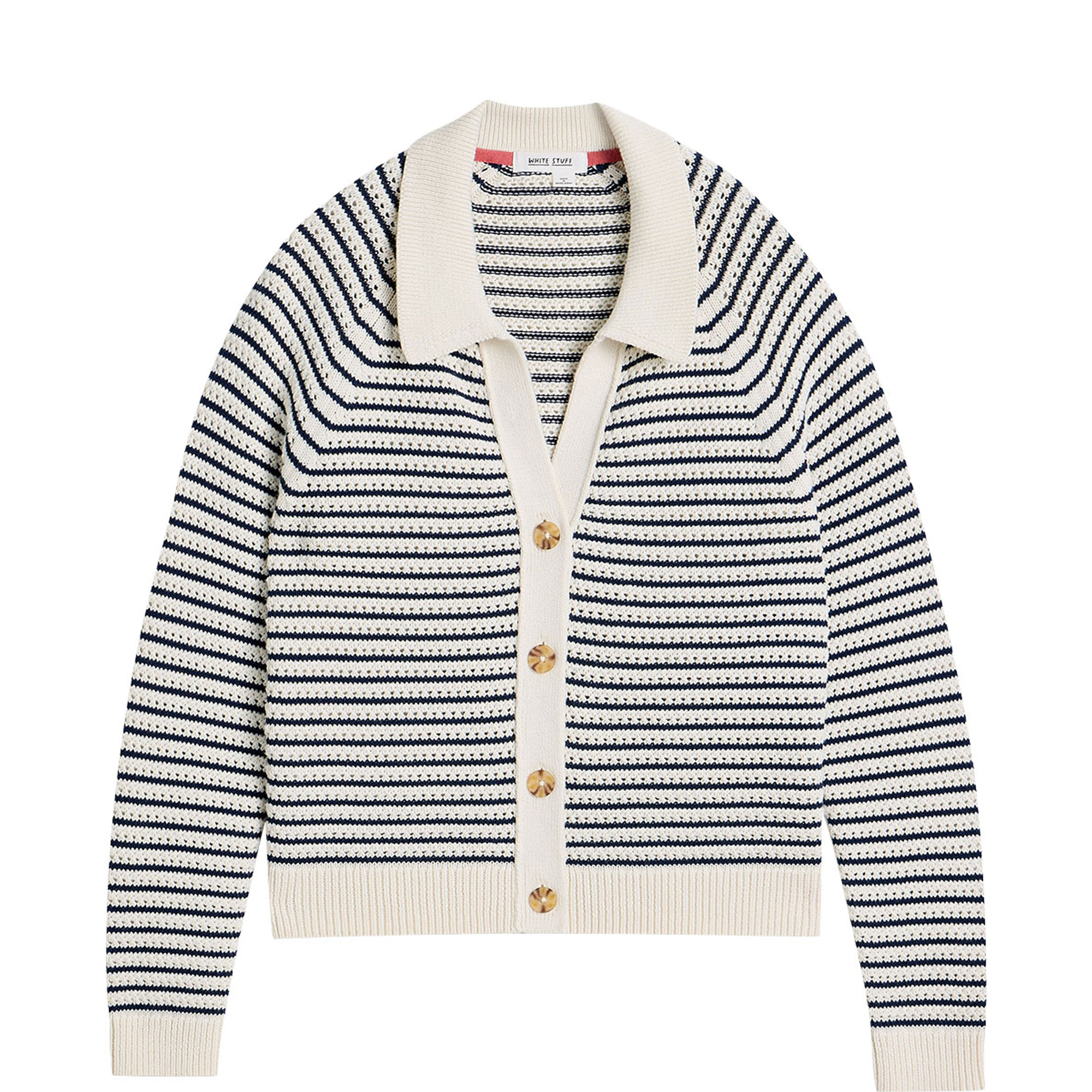 Chaterly Striped Collar Cardigan