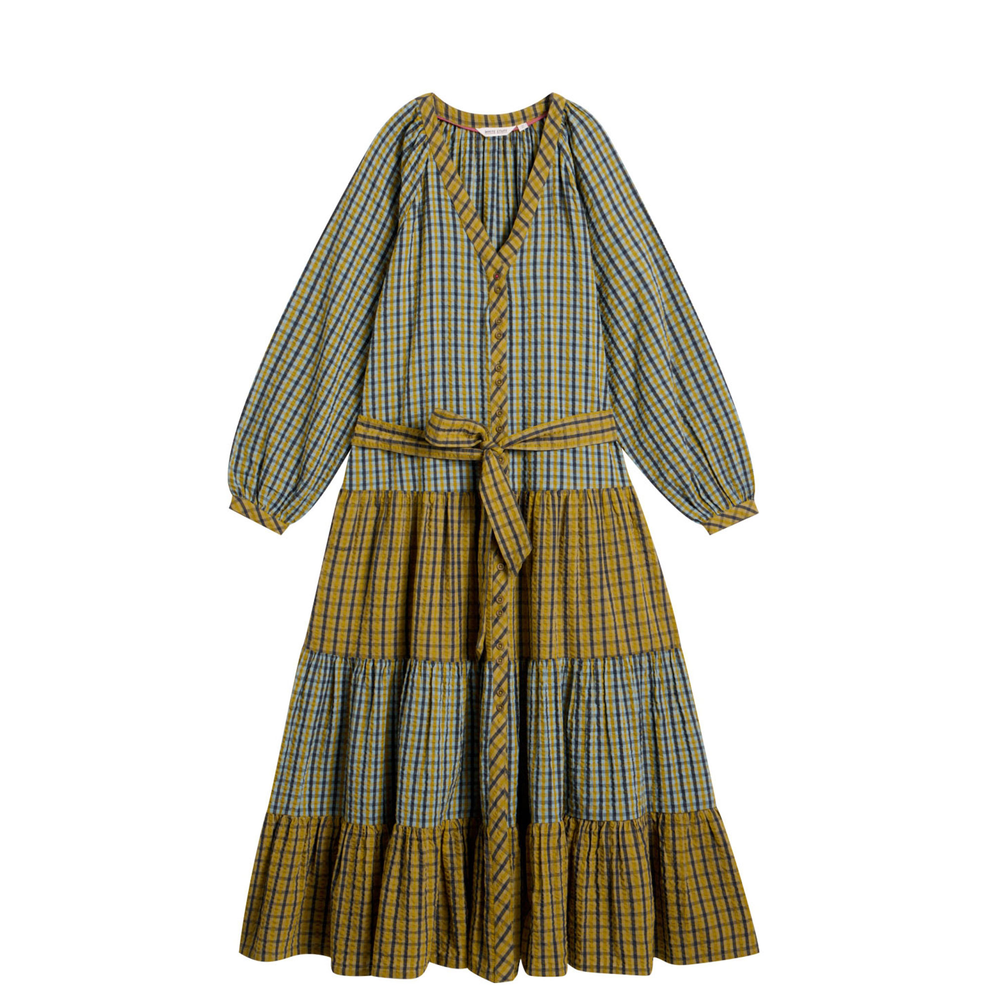 Clementine Check Flared Dress