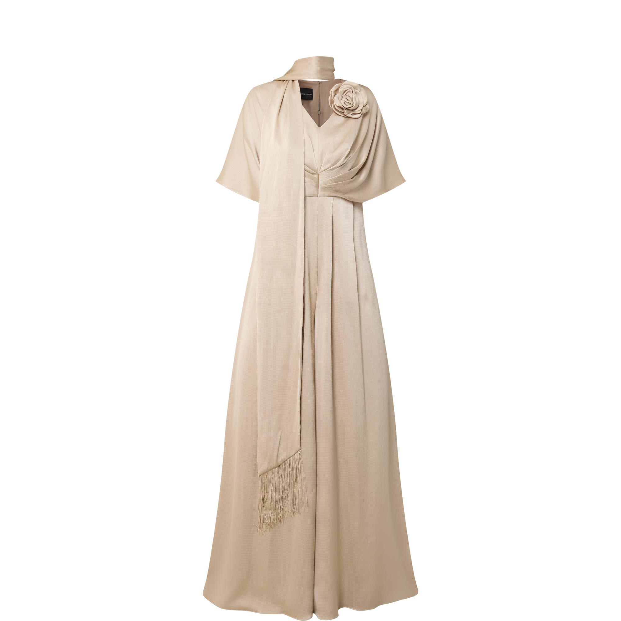 Floral Appliqu&eacute; Wide Leg Jumpsuit