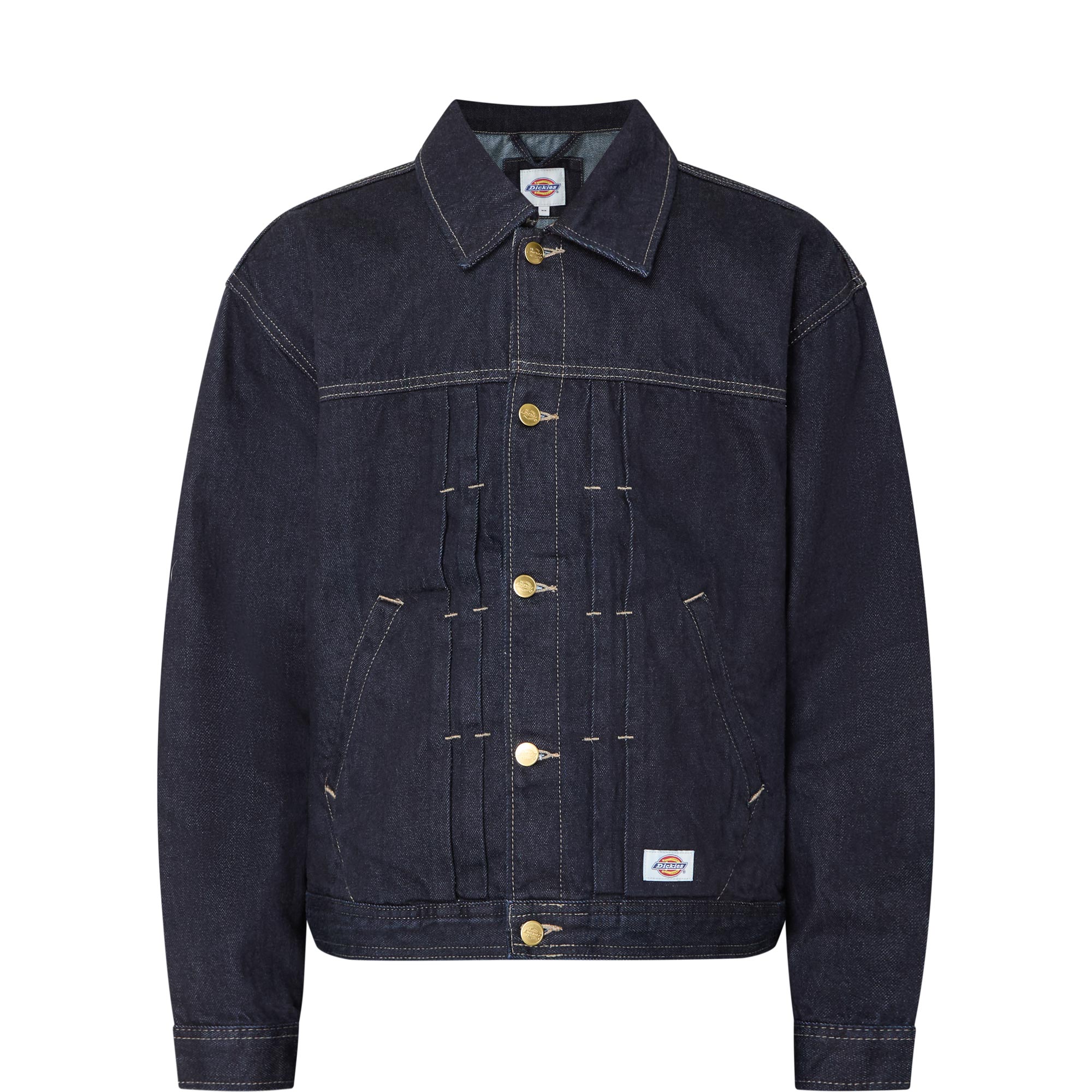 Trucker Pleated Denim Jacket