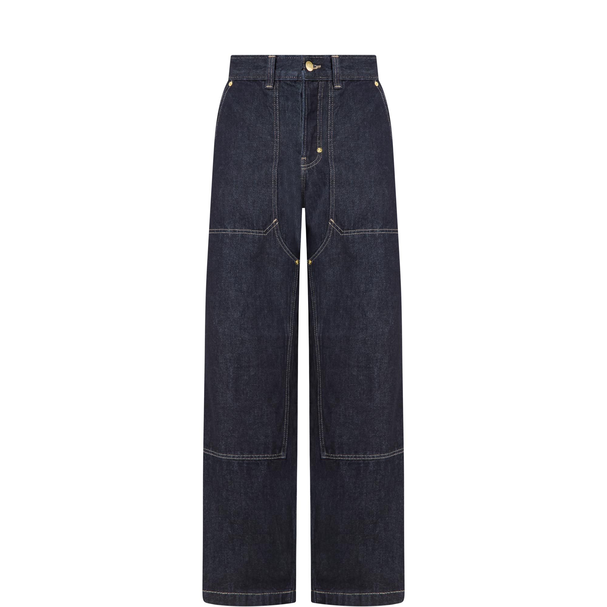 Trucker Double Knee Straight Leg Jeans