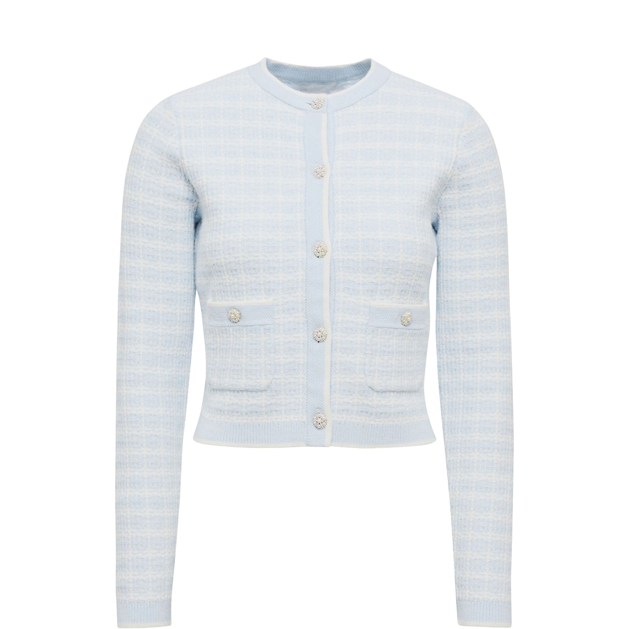 Isla Check Knit Cardigan