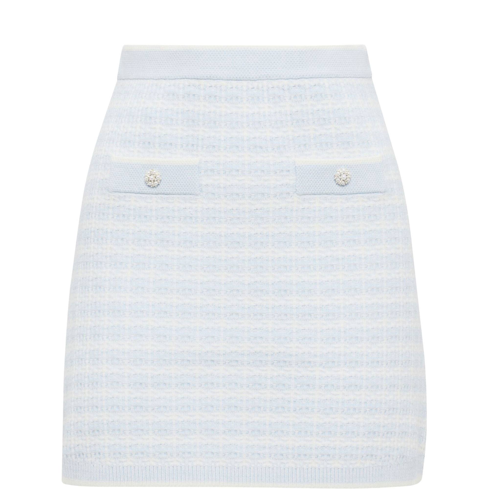 Isla Check Knit Mini Skirt