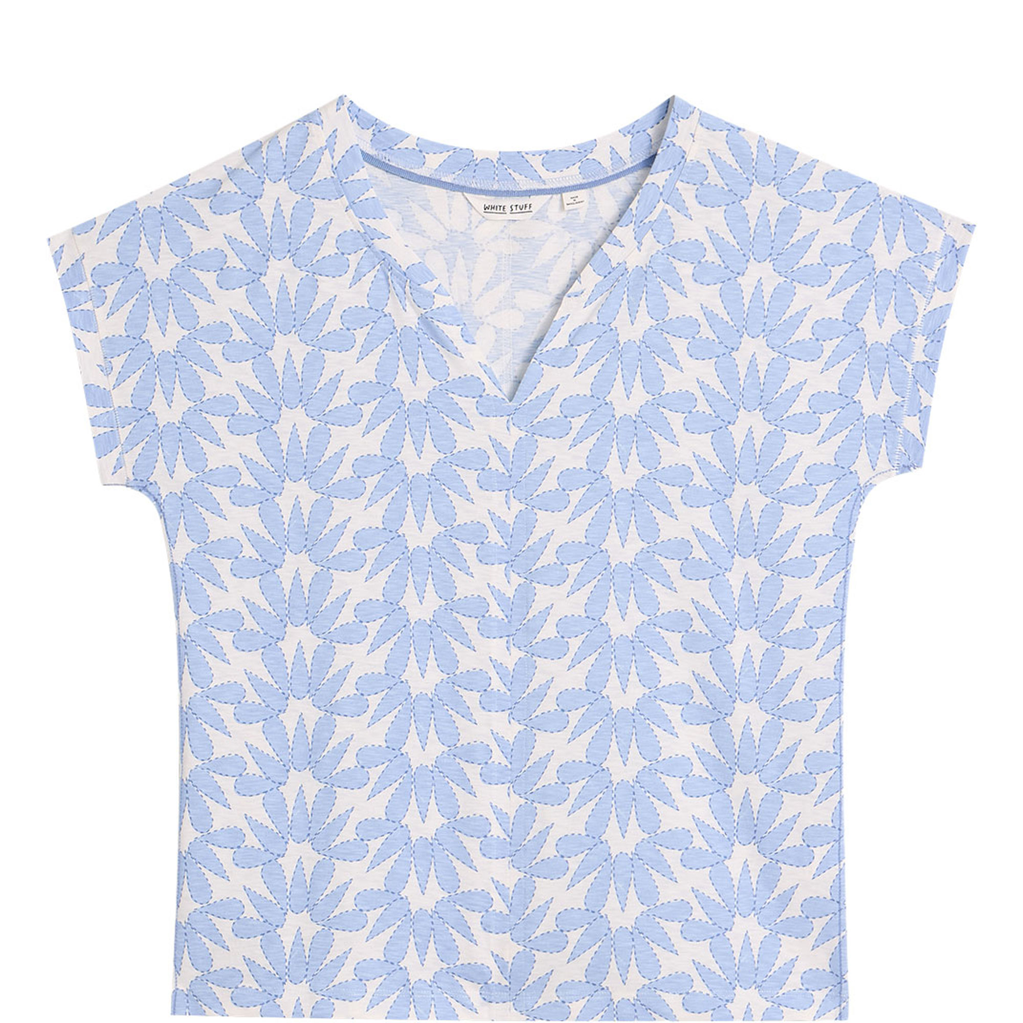 Nelly Printed Notch T-Shirt