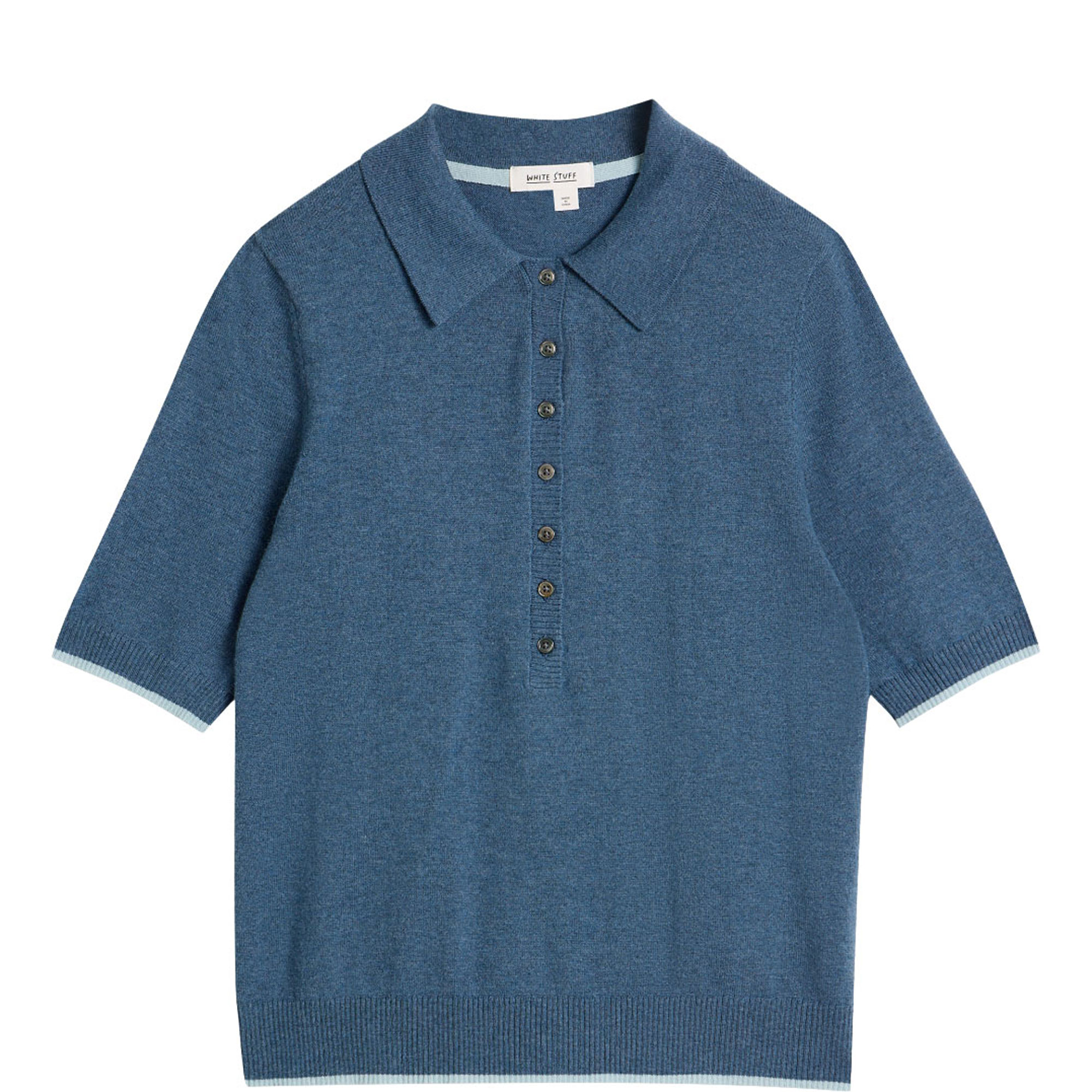 Poppy Knitted Polo Shirt