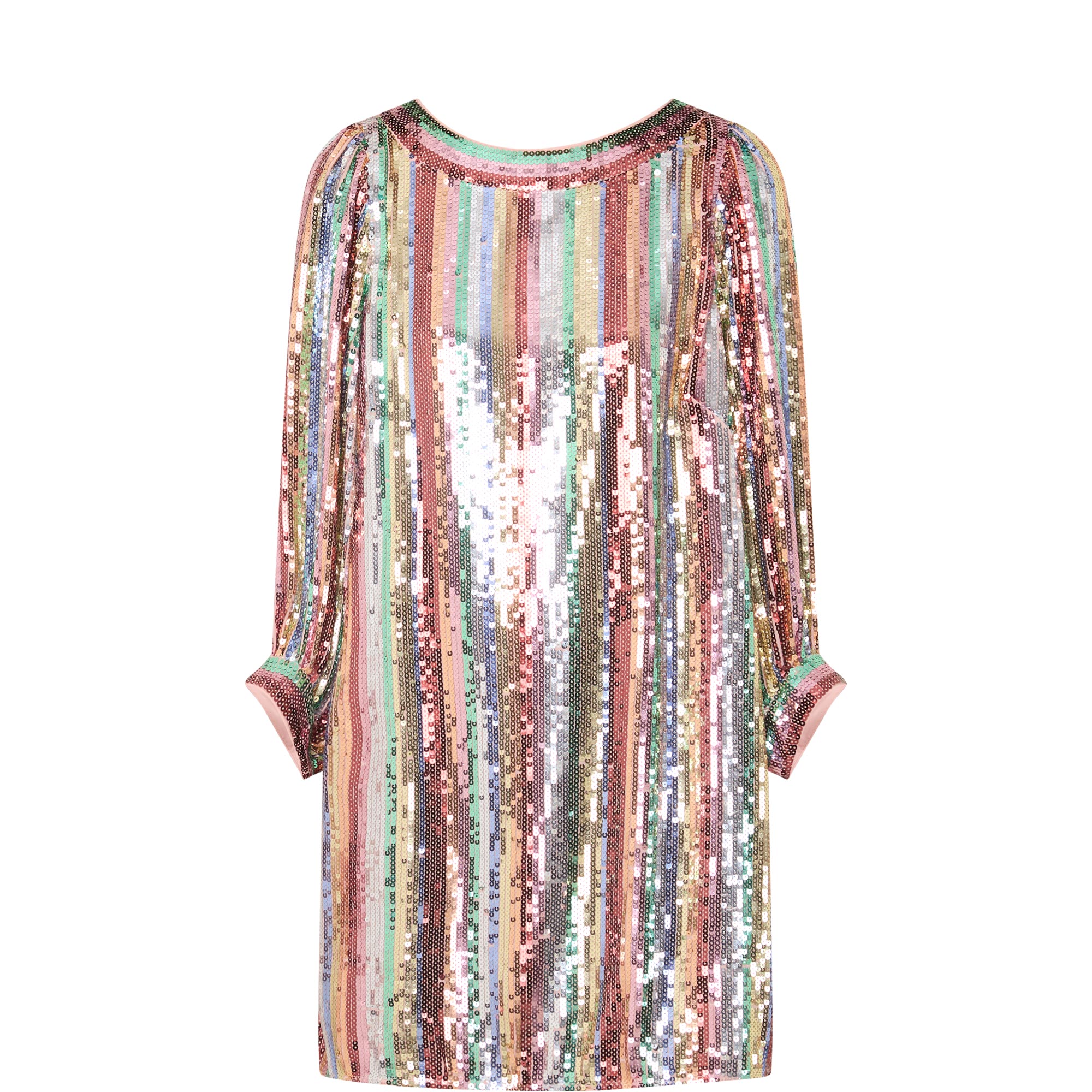 Laurie Rainbow Stripe Sequin Dress