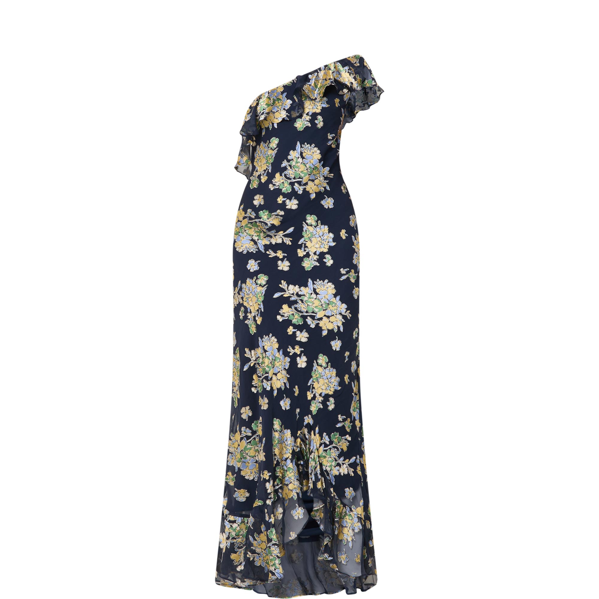 Leon One Shoulder Floral Dress