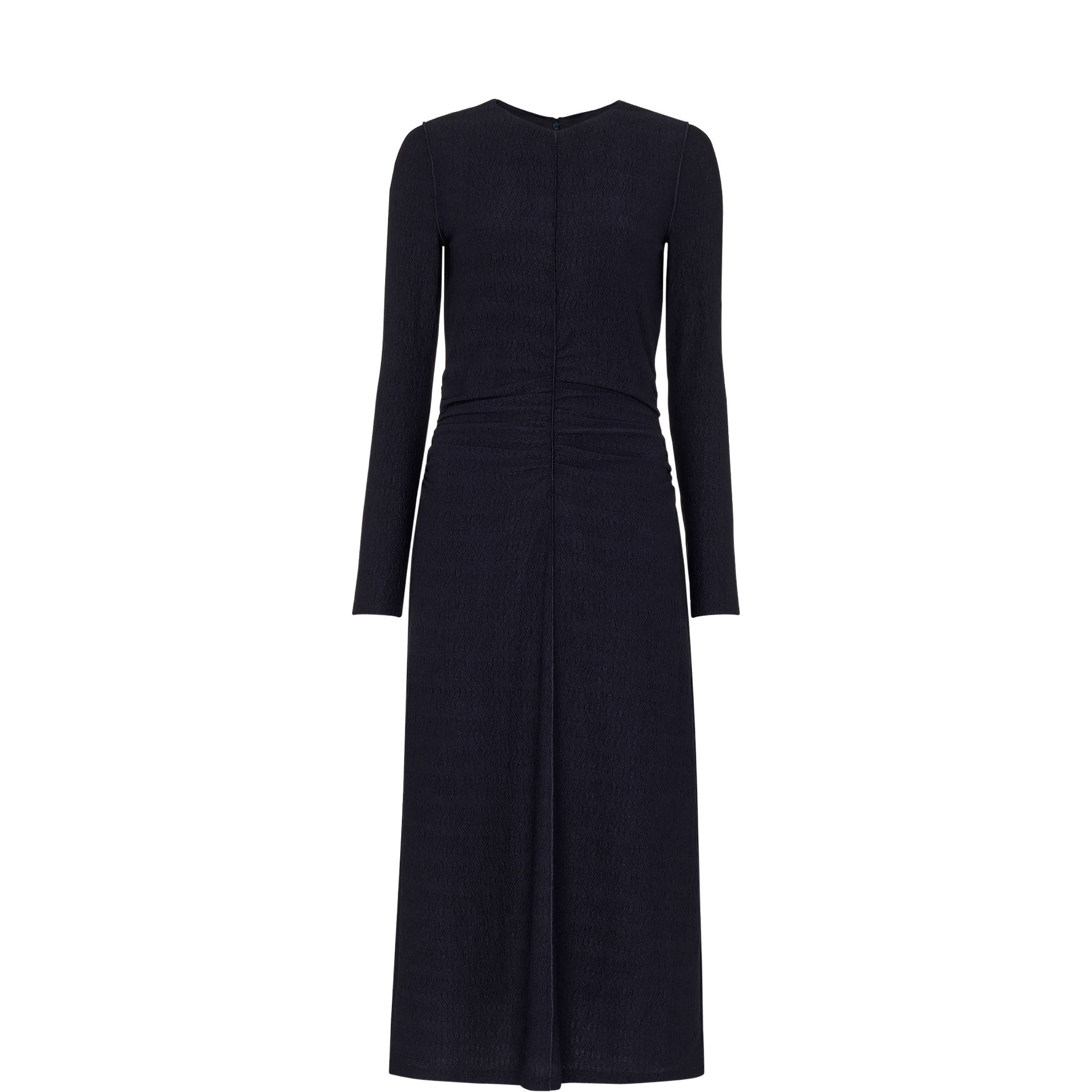Textured Jersey Ruched Dress