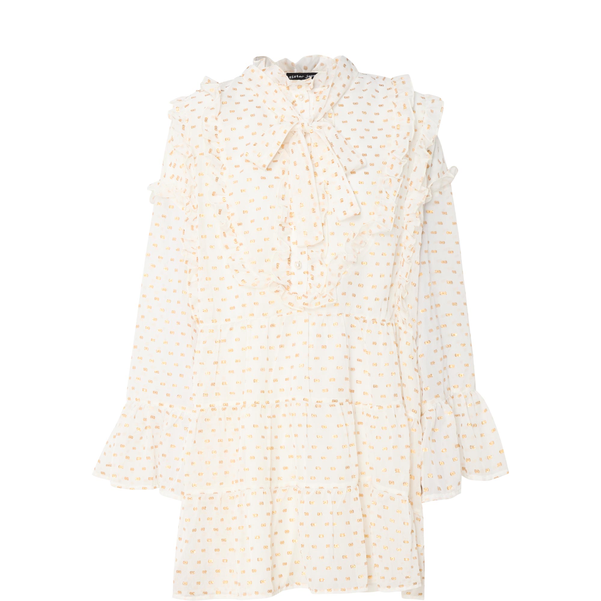 Fanciful Ruffle Mini Dress