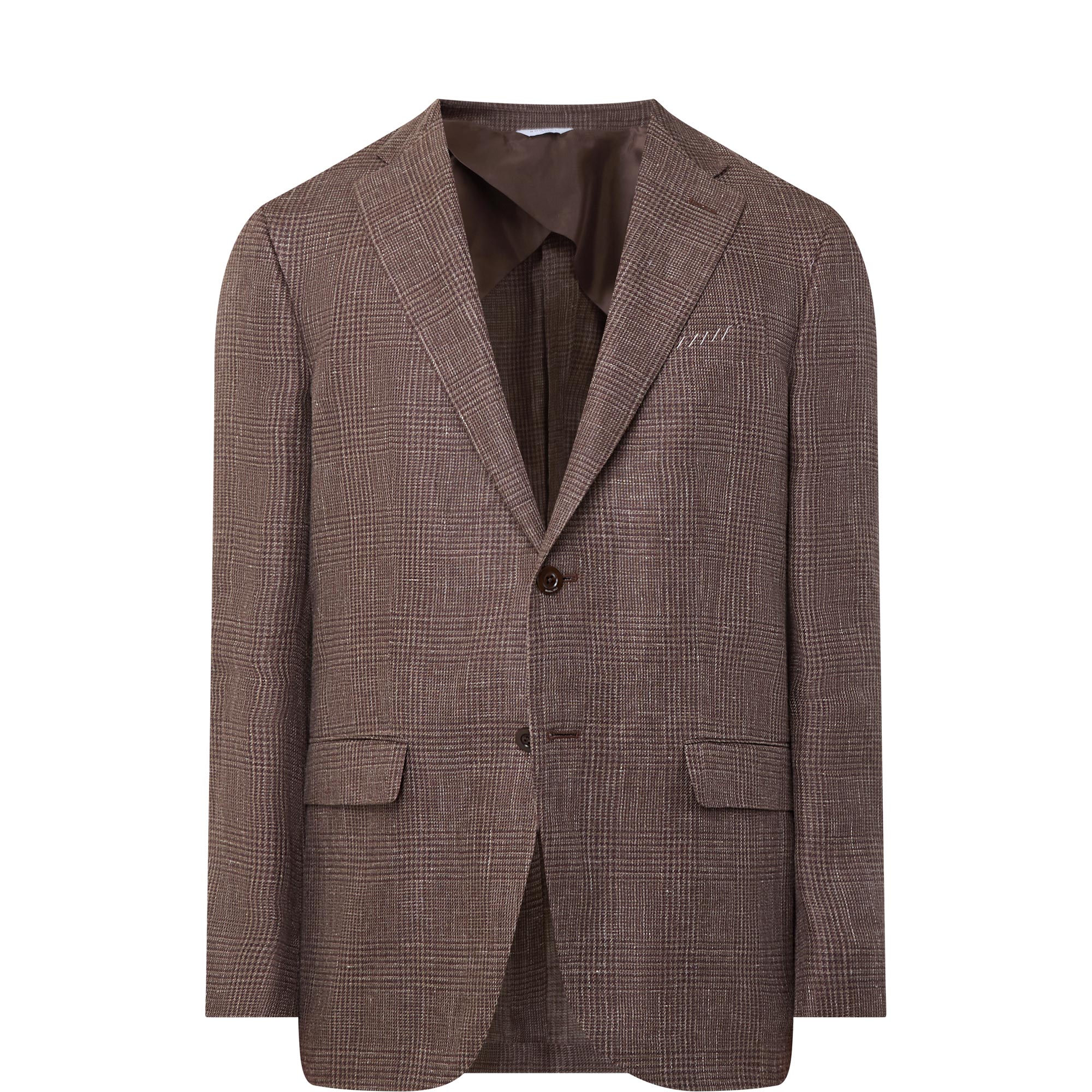 Prince of Wales Single-Breasted Blazer