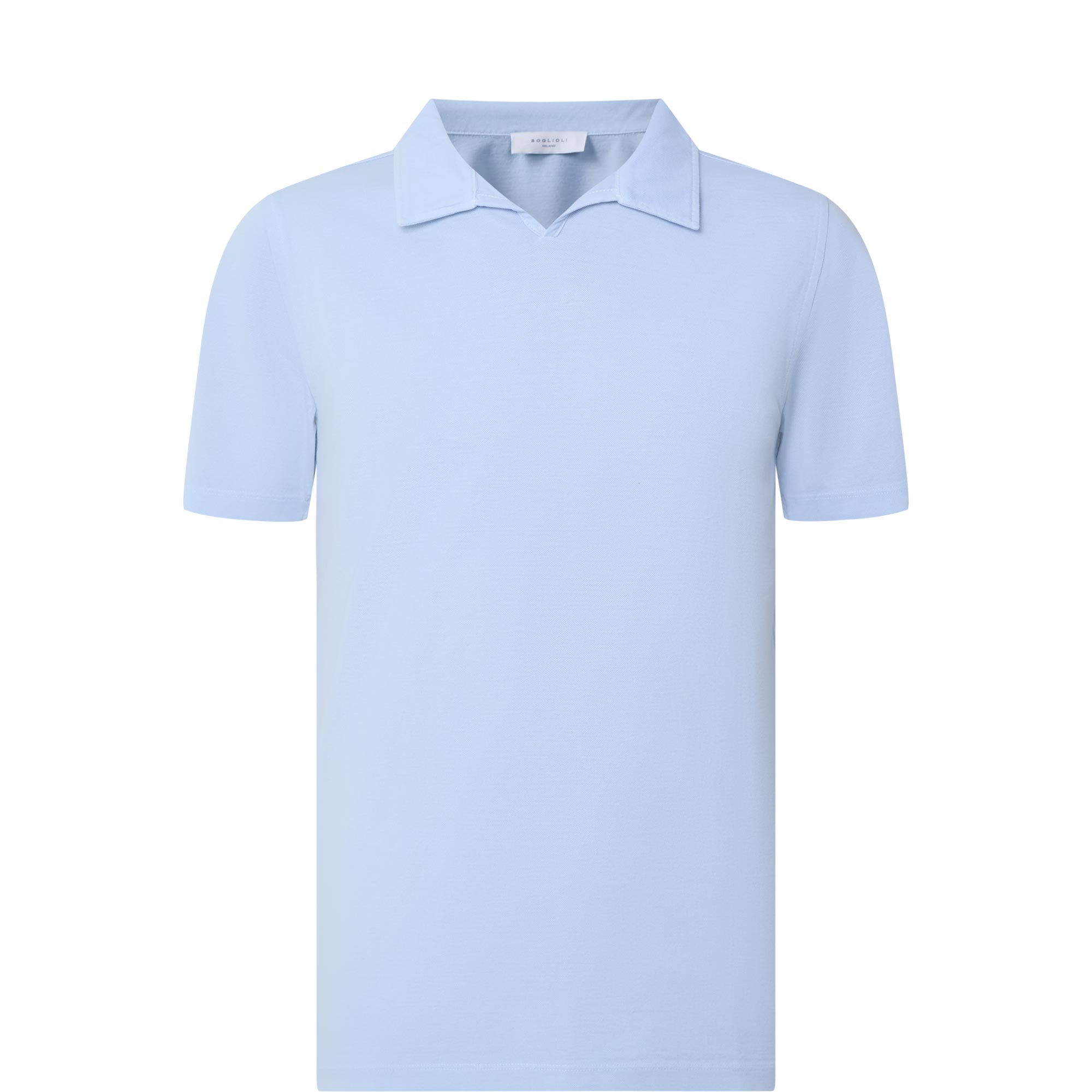 Pique Open Collar Polo Shirt