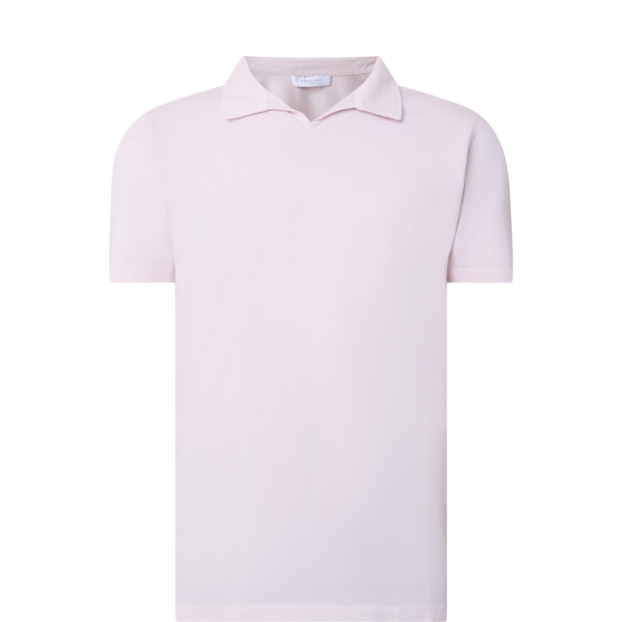 Pique Open Collar Polo Shirt