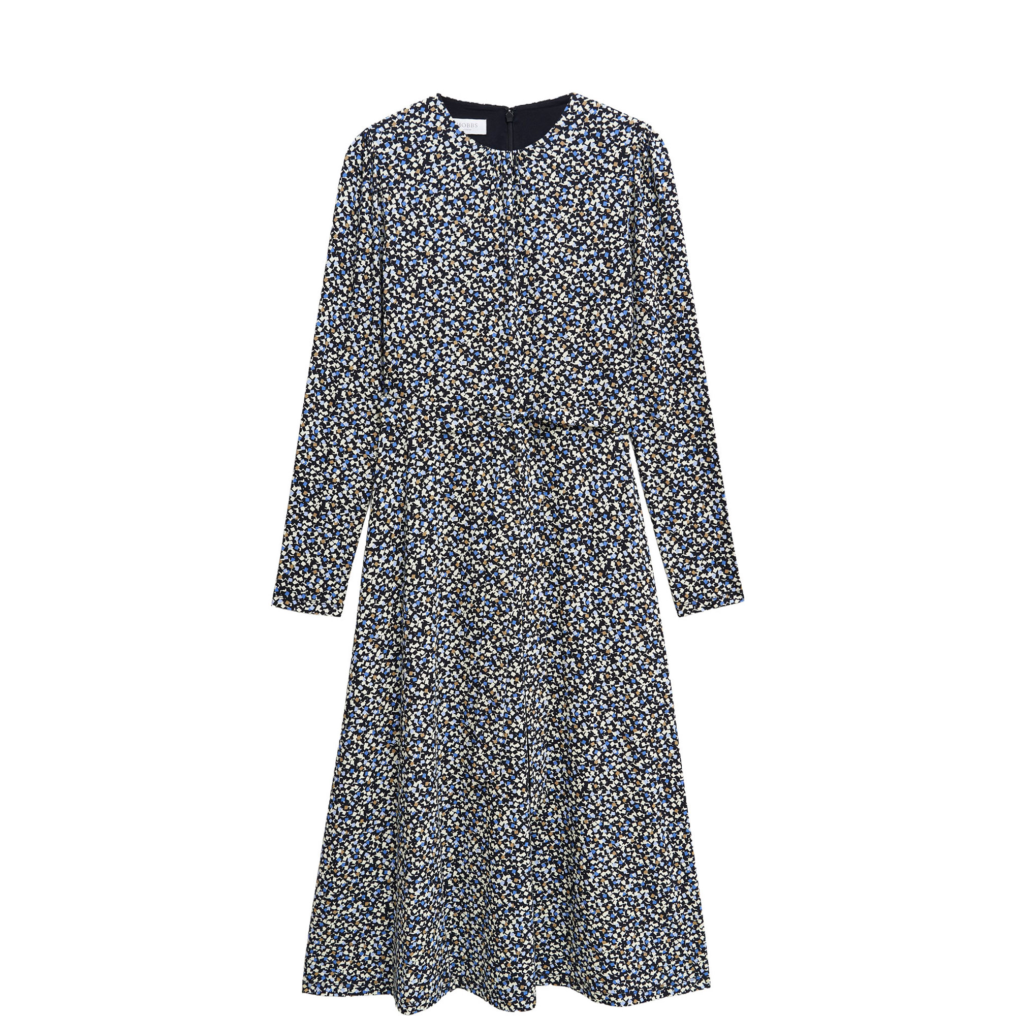 Dakota Abstract Printed Flared Dress