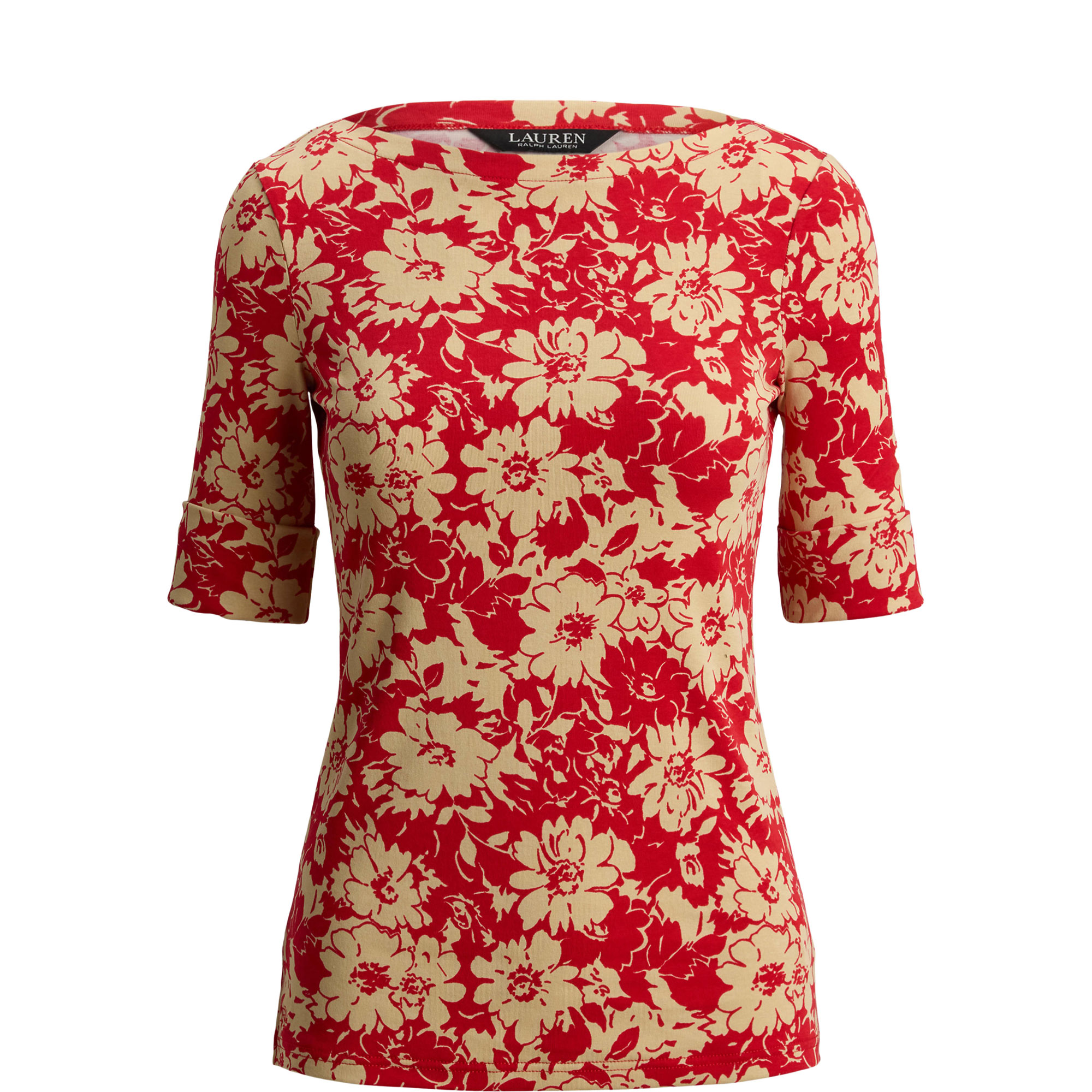 Embroidered Logo Floral Top