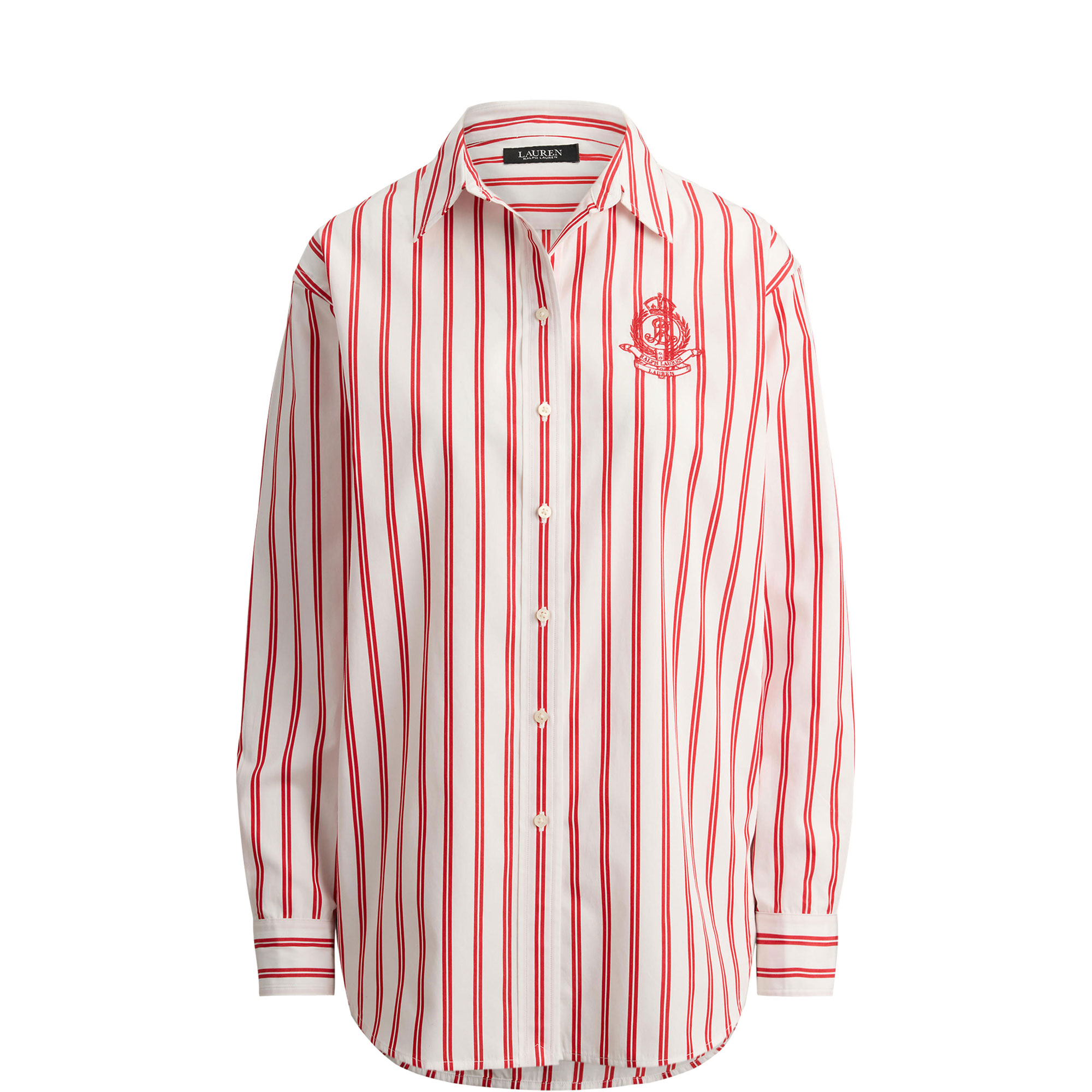 Striped Logo Broadcloth Shirt