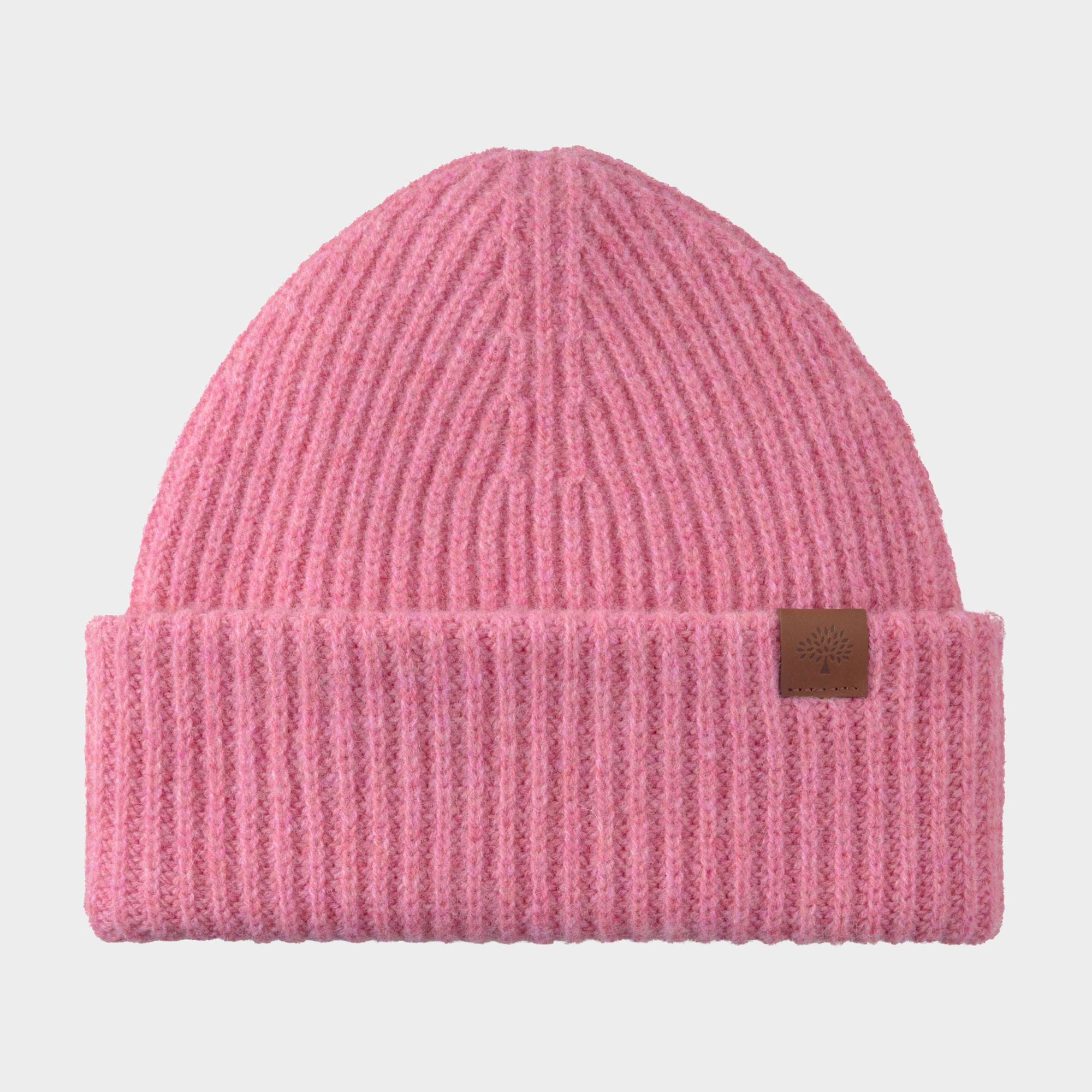 Chunky Logo Ribbed Wool Beanie