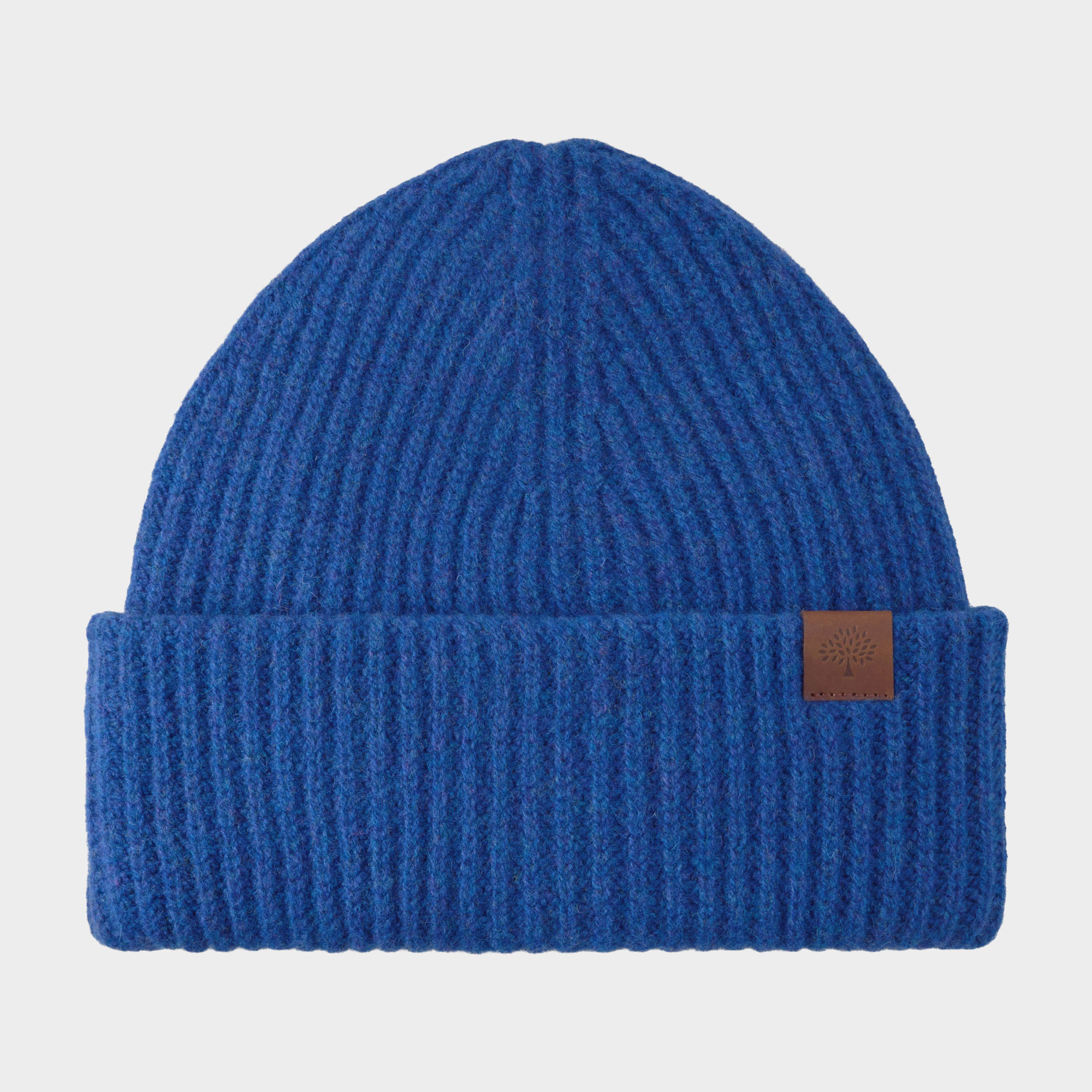 Chunky Logo Ribbed Wool Beanie
