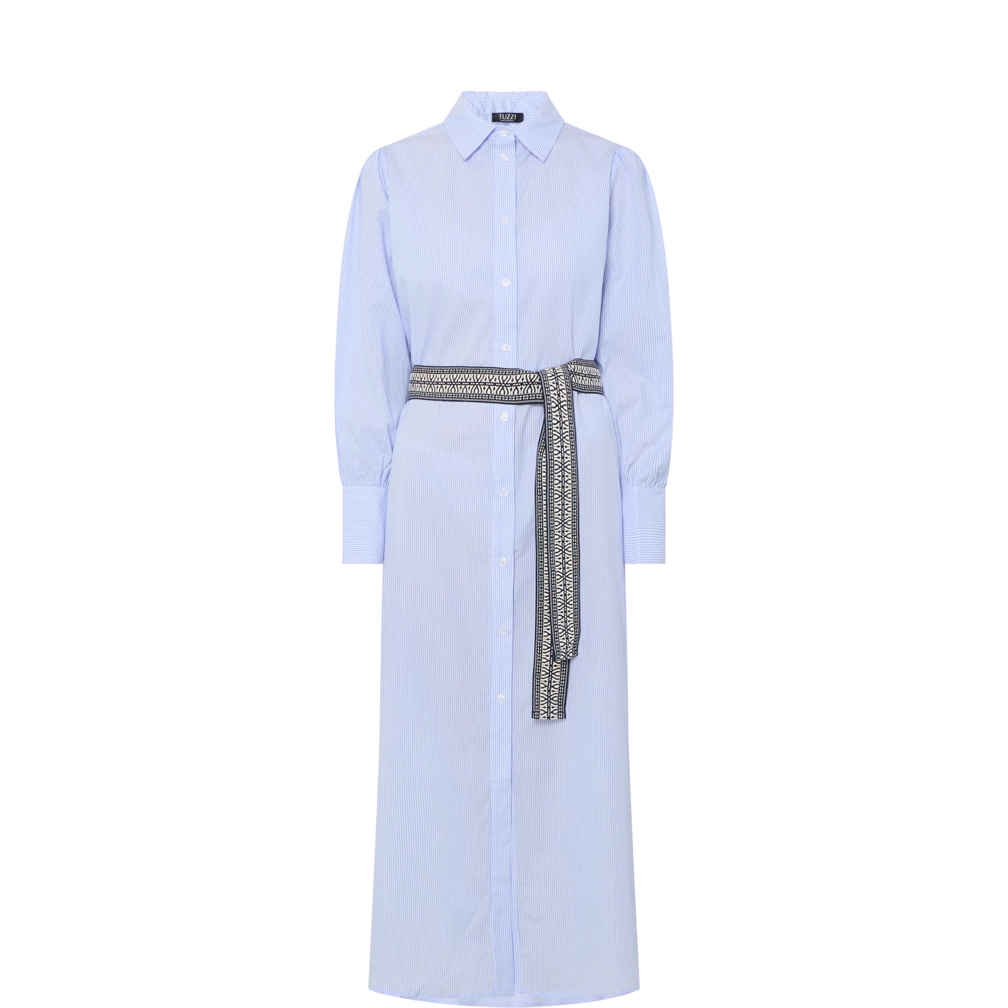 Stripe Belted Shirt Dress