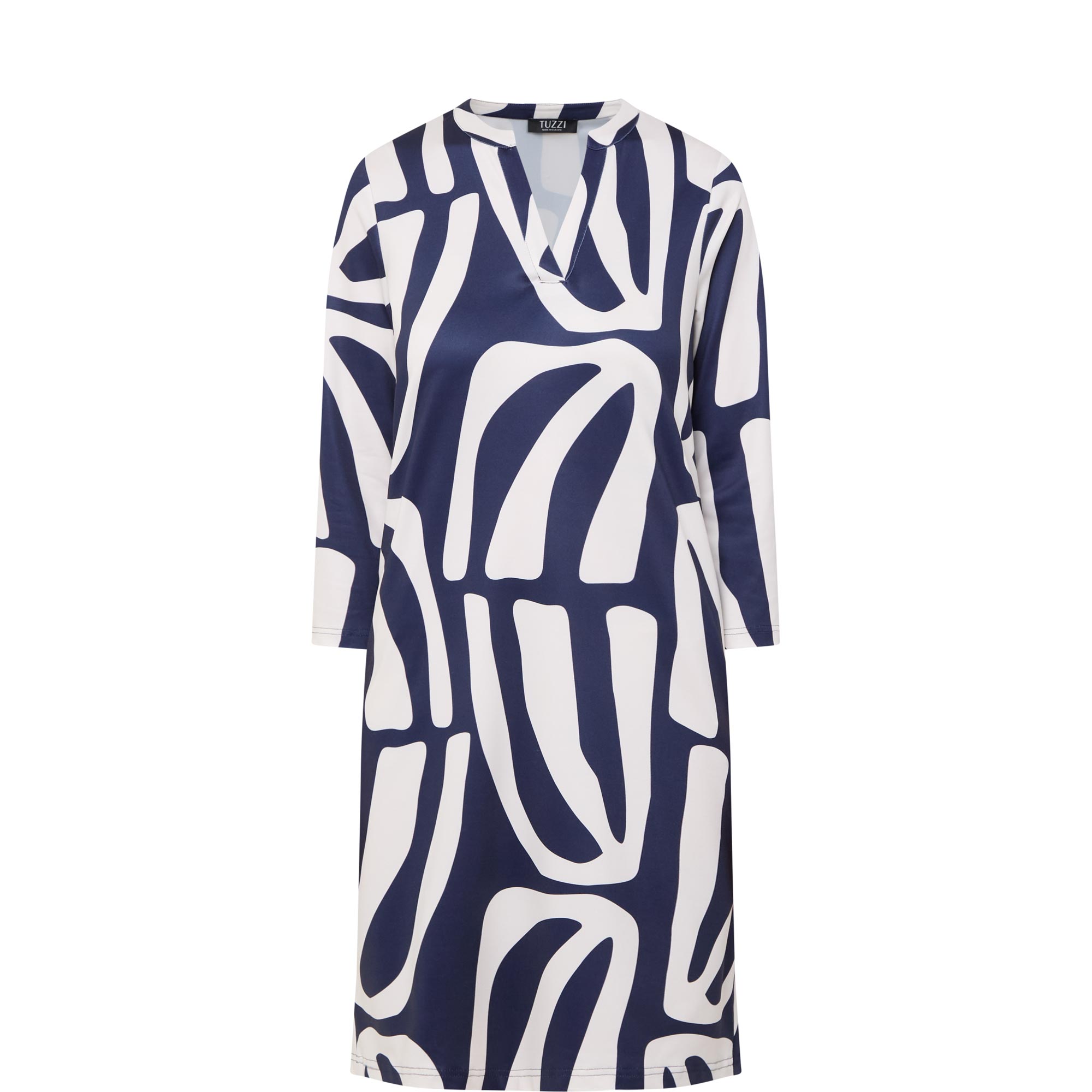 Abstract Pocket Mini Dress