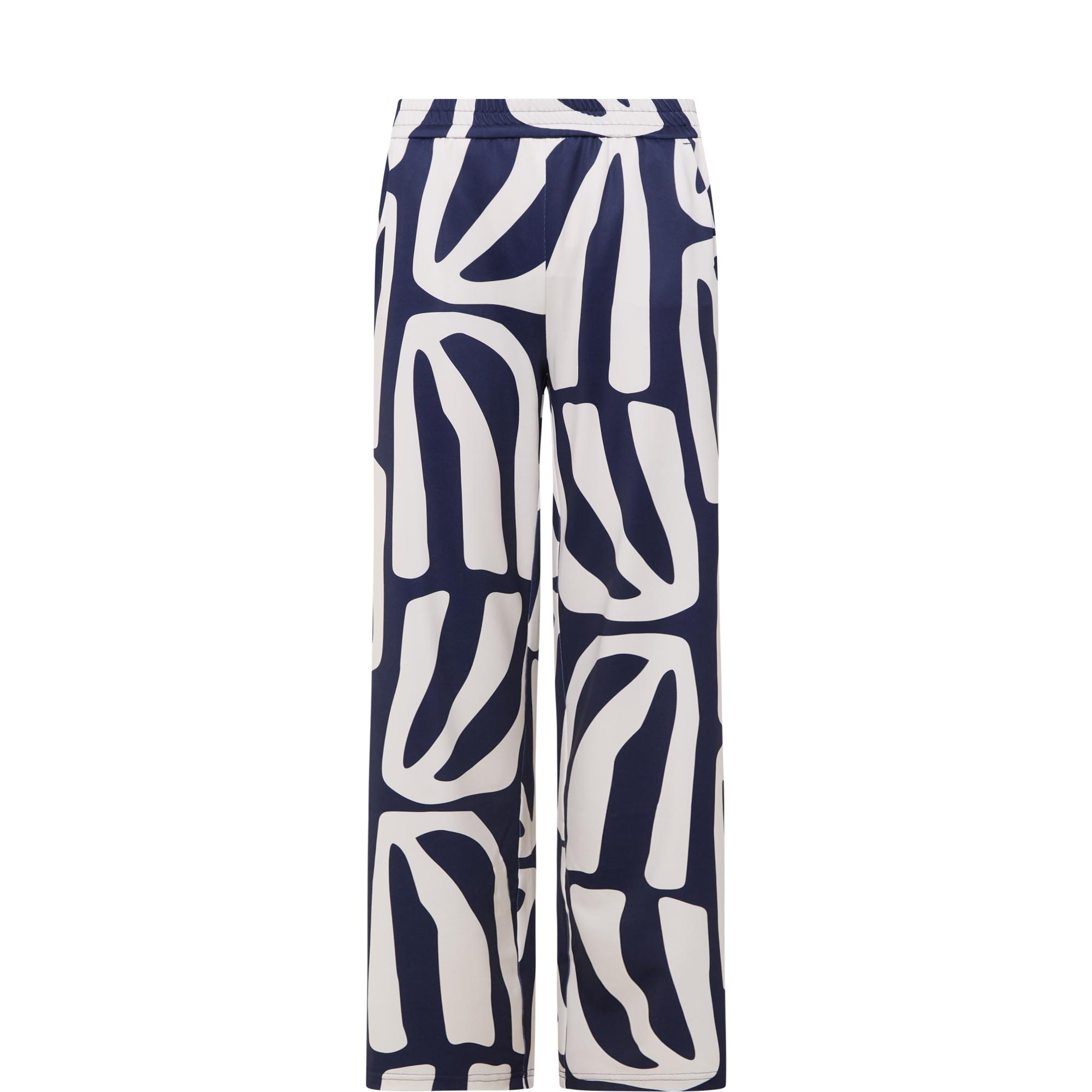 Abstract Wide Leg Trousers