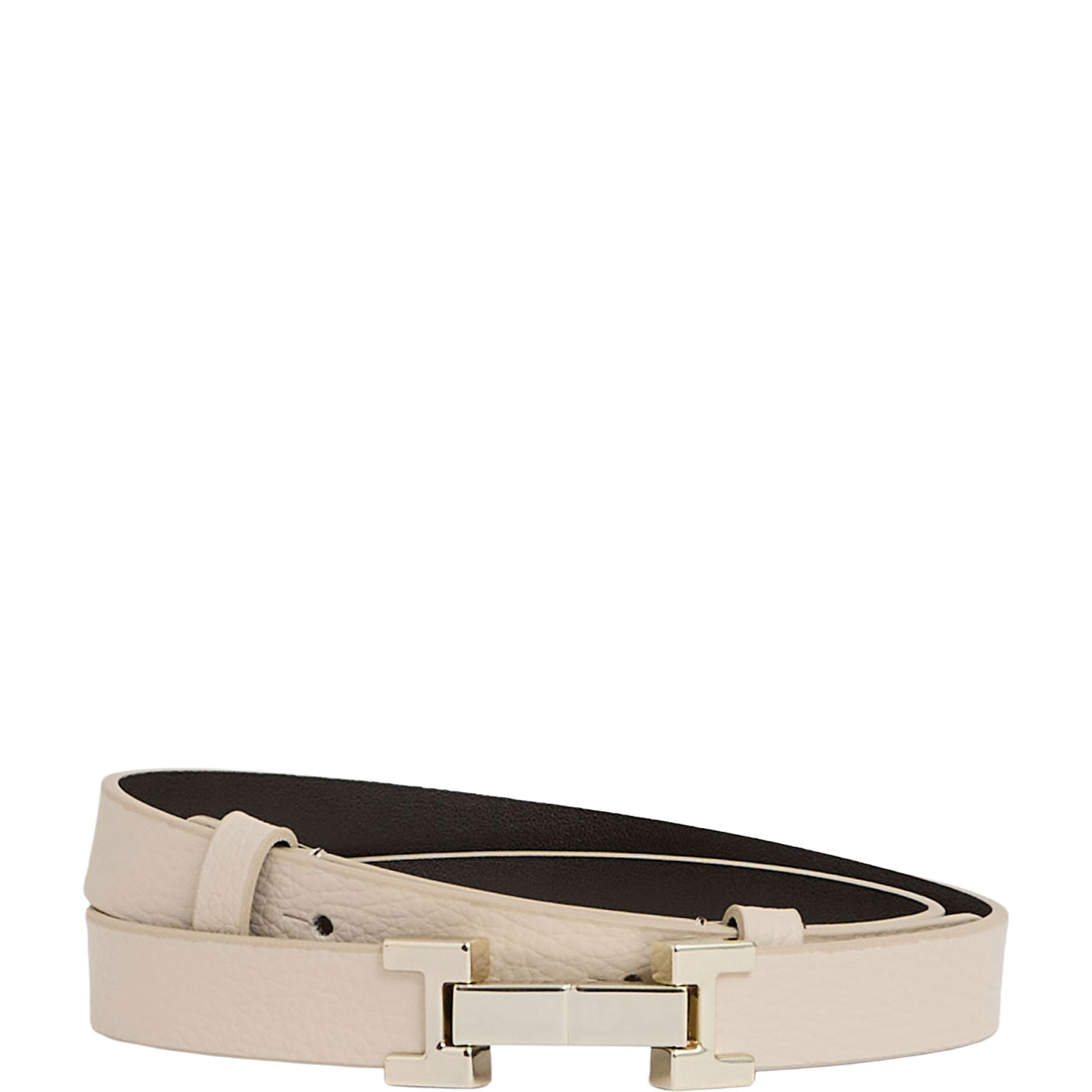 Hayley Square Hinge Leather Belt