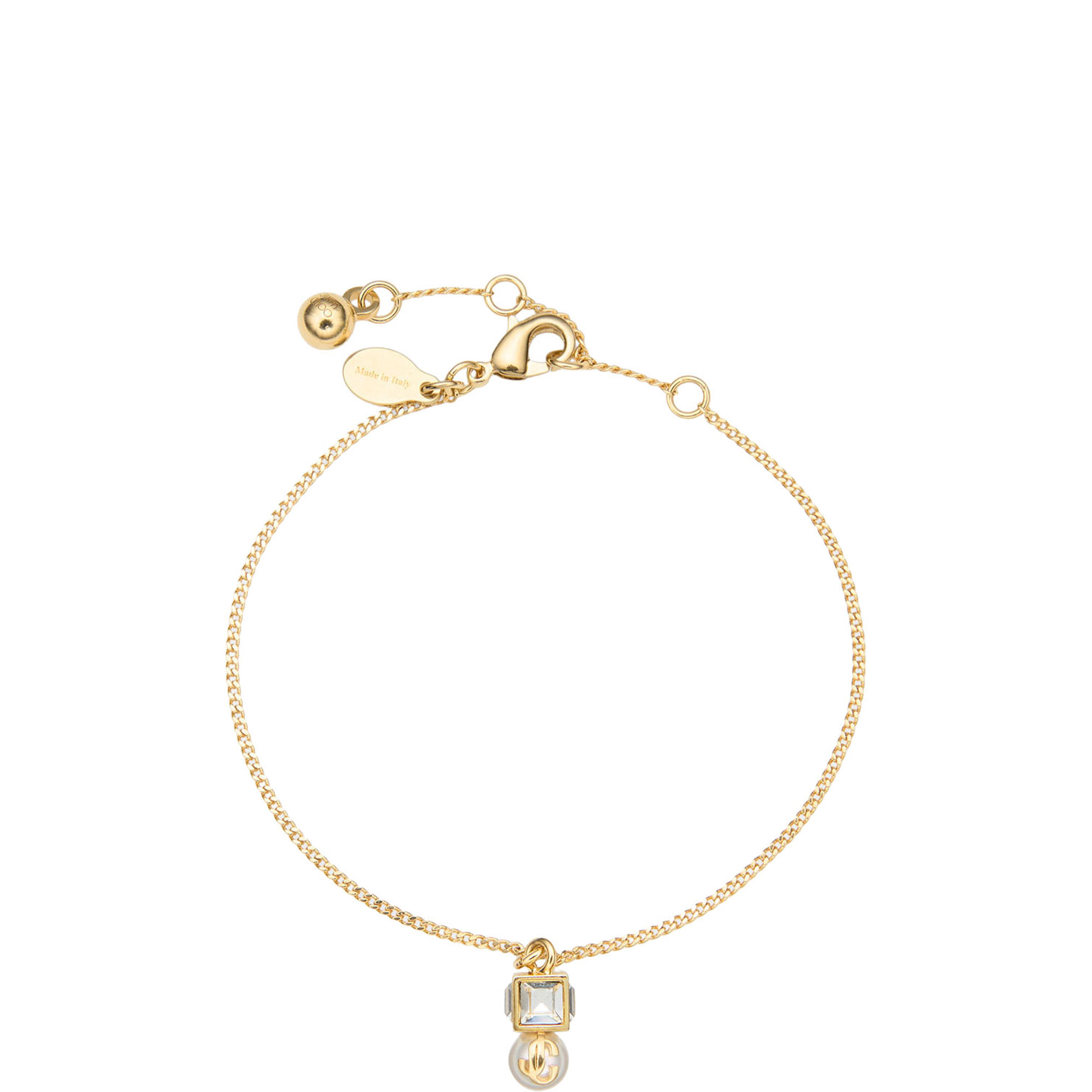 JC Pearl Cube Chain Bracelet