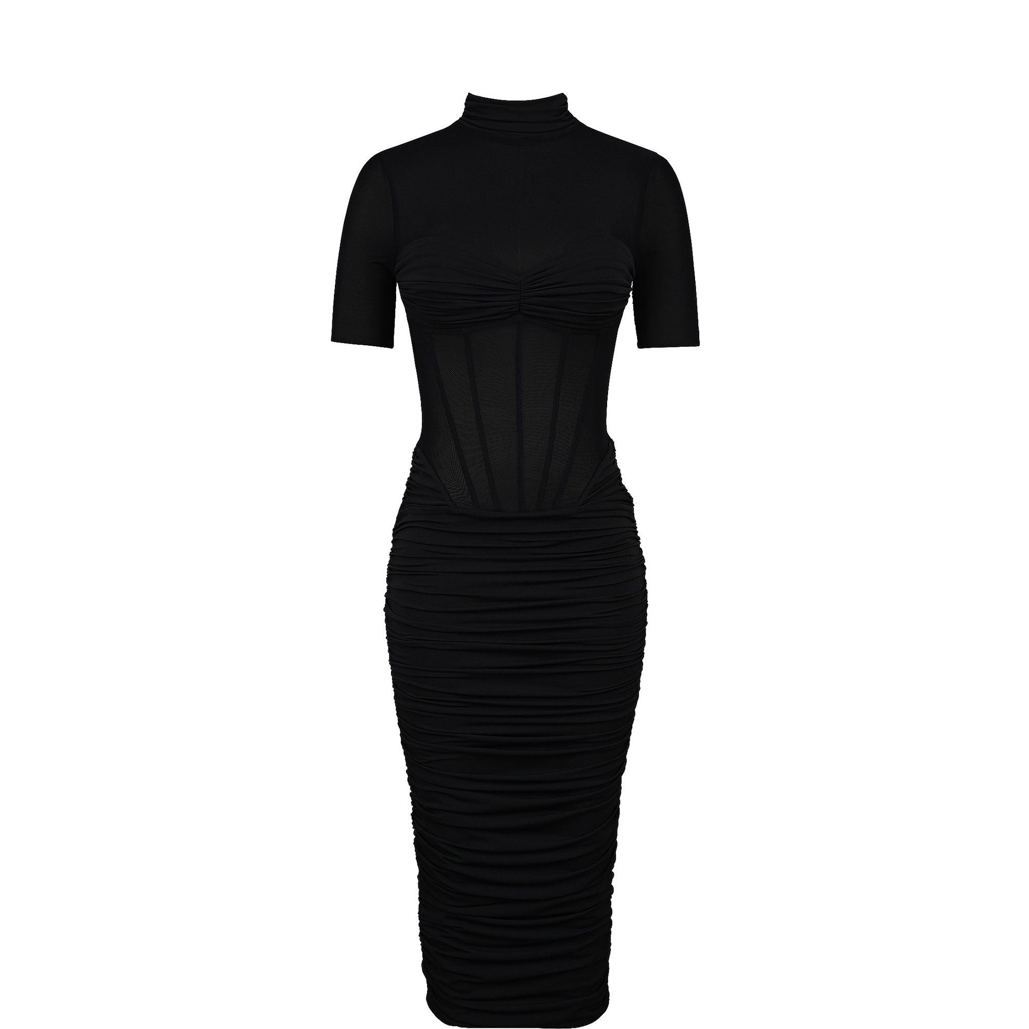 Sorrel Semi Sheer Panelled Dress