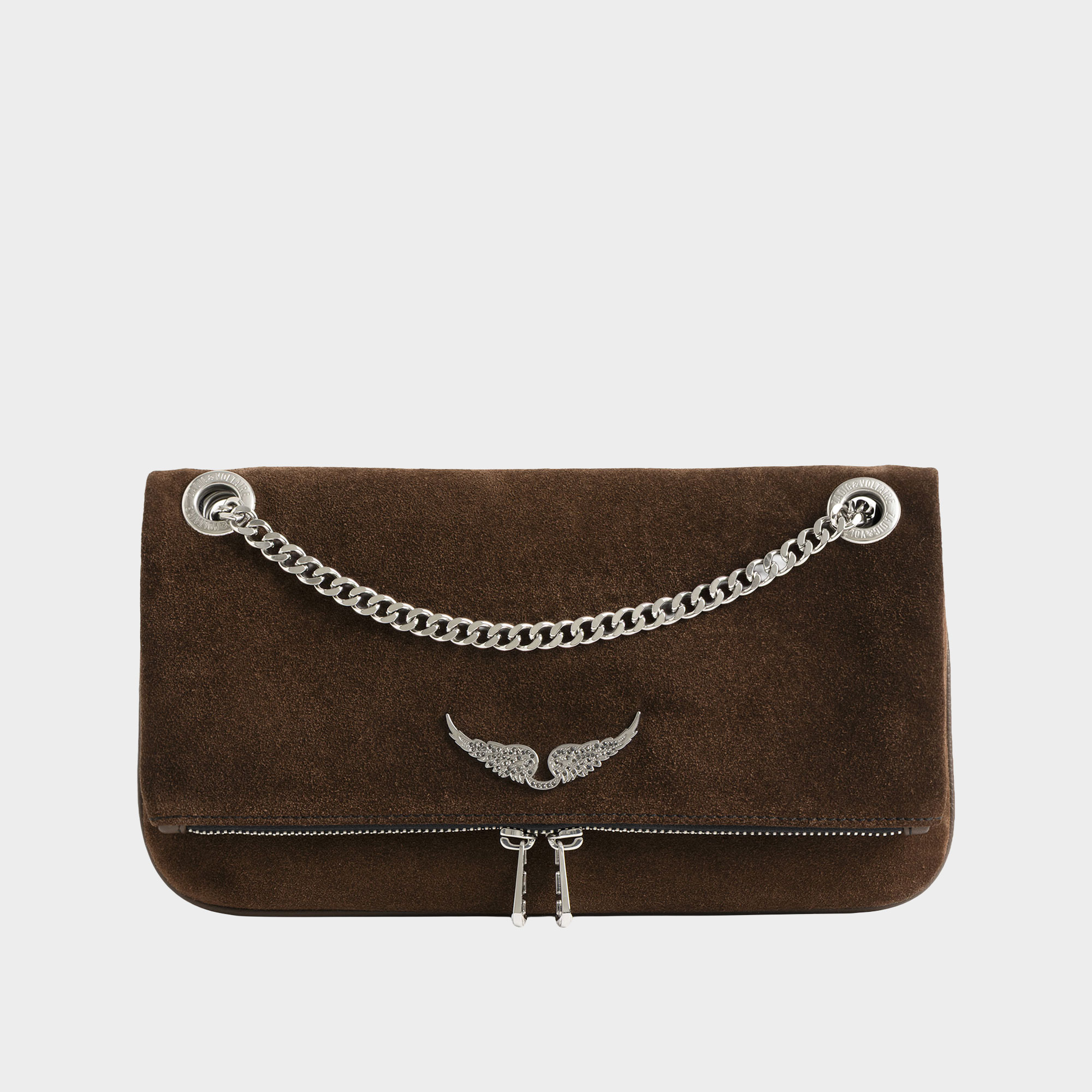 Rock II Suede Clutch