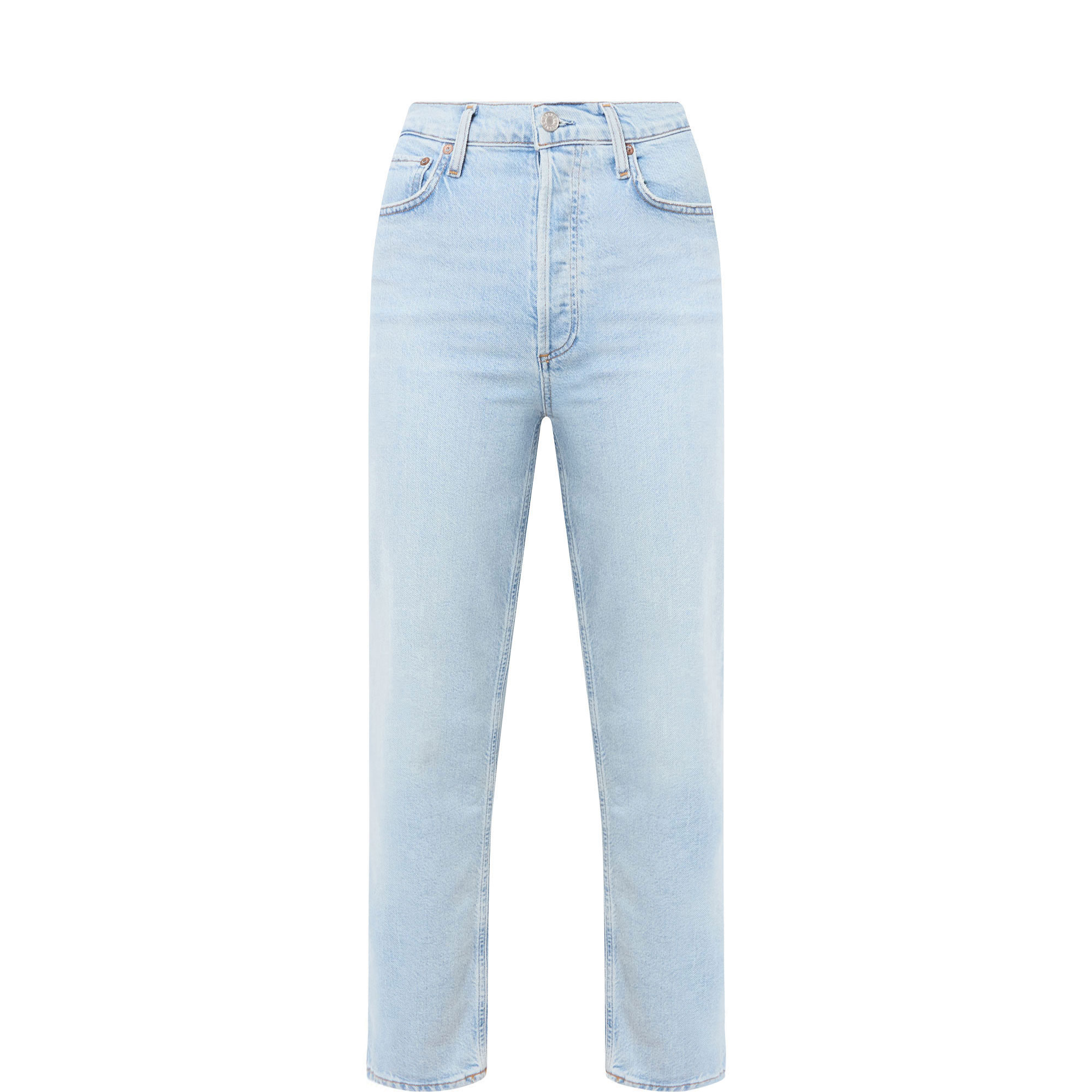 90s Pinch Waist Cropped Straight Leg Jeans