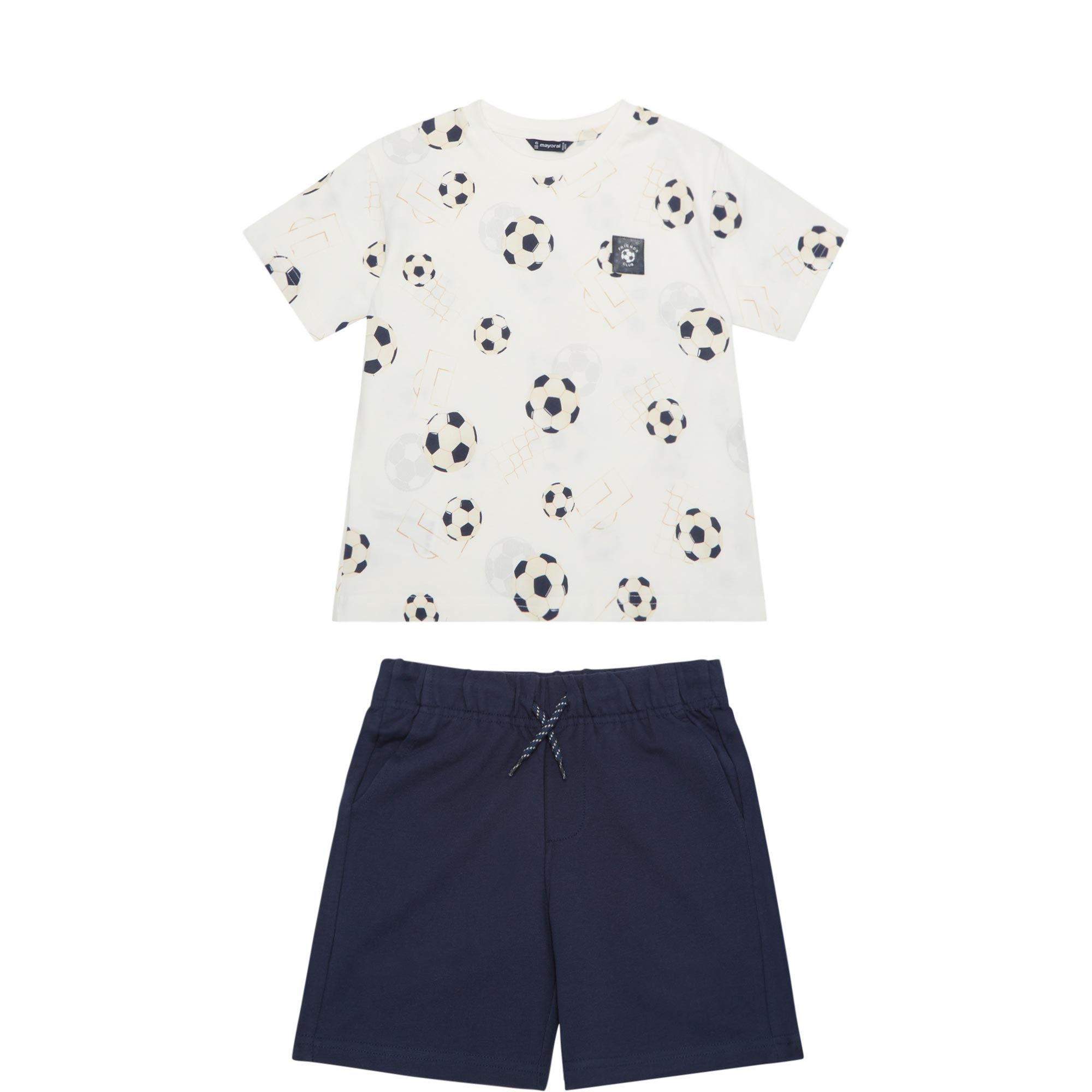 Football Friends Club T-Shirt & Shorts Two-Piece Set