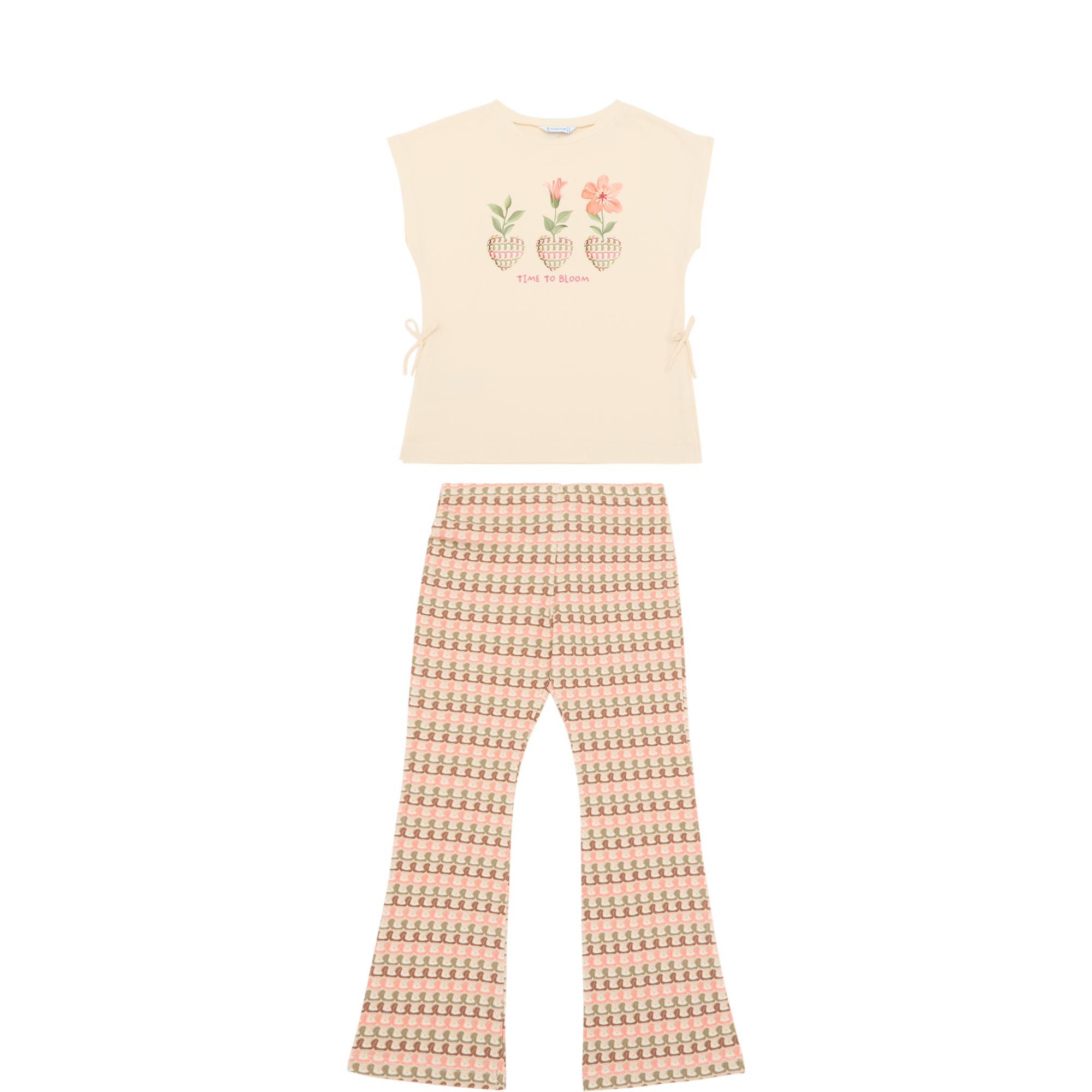 Floral T-Shirt & Leggings Two-Piece Set