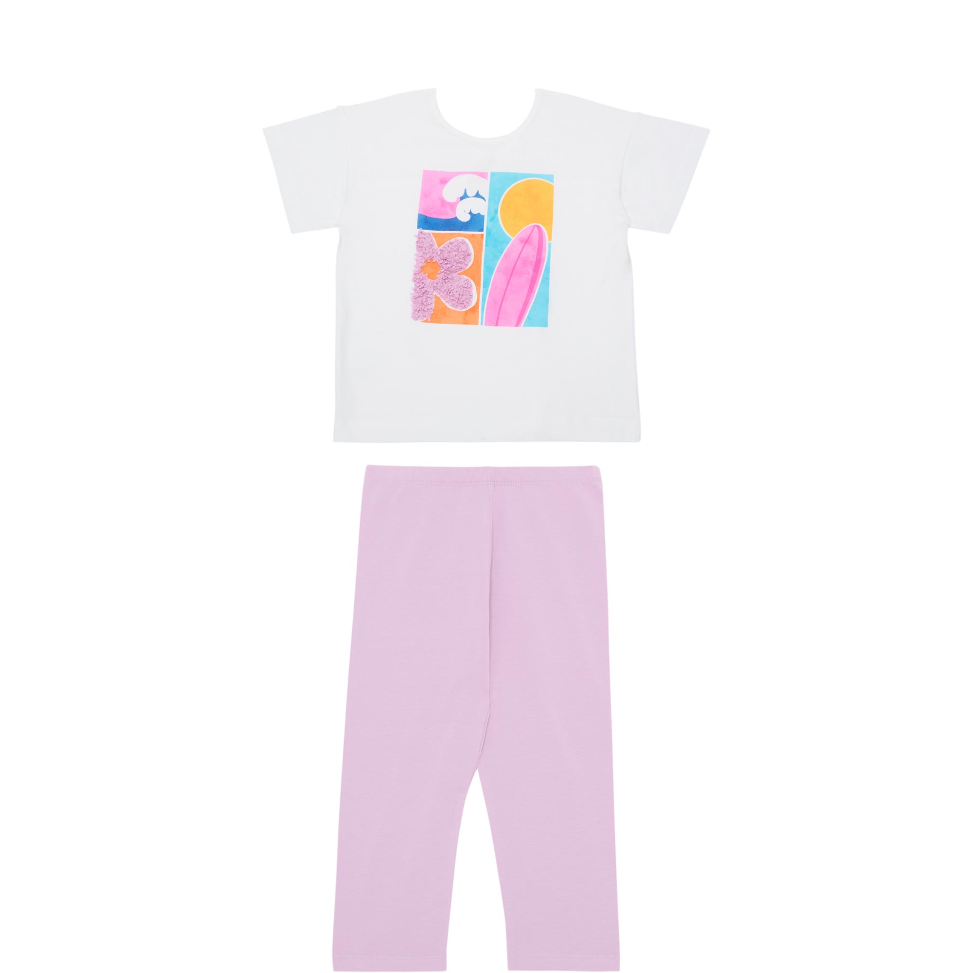 Surfs Up T-Shirt & Leggings Two-Piece Set